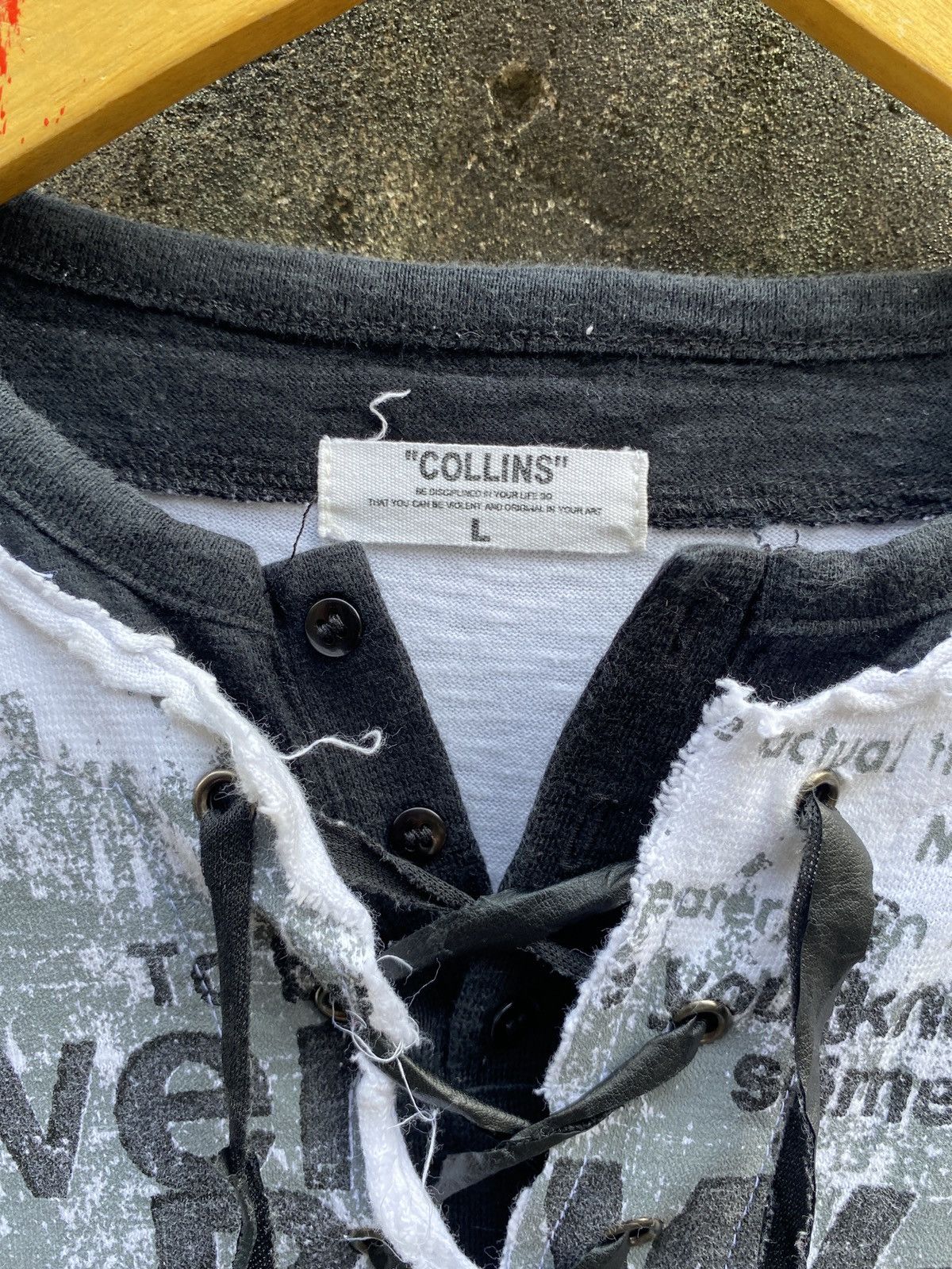 Hysteric Glamour Collin Poem Double Layer punk Vkei ifsixwasnine lgb kmrii Size US L / EU 52-54 / 3 - 5 Thumbnail