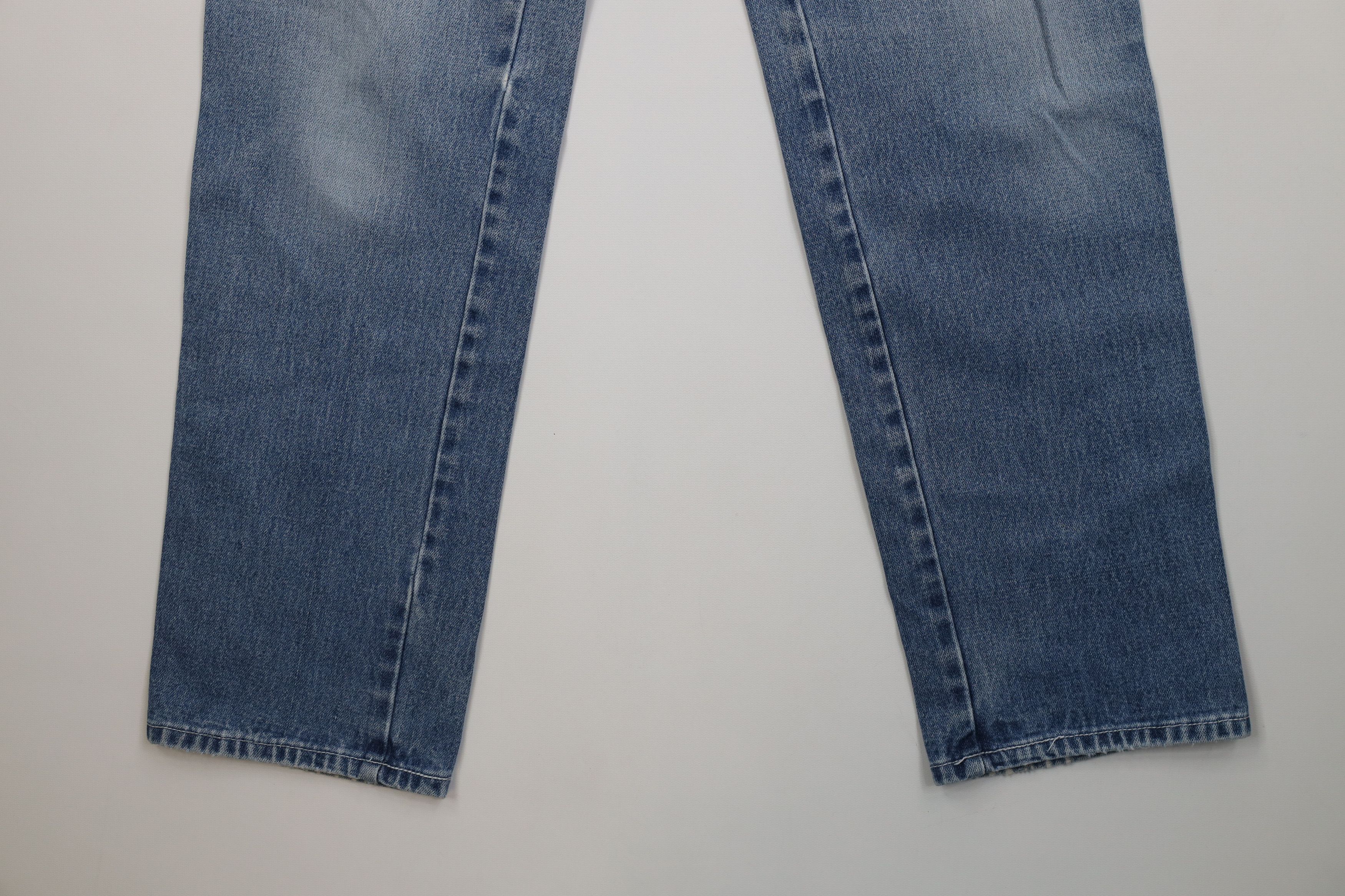 Vintage Vintage 80s 90s Streetwear Pleated Straight Leg Denim Jeans Size 30" / US 8 / IT 44 - 4 Thumbnail