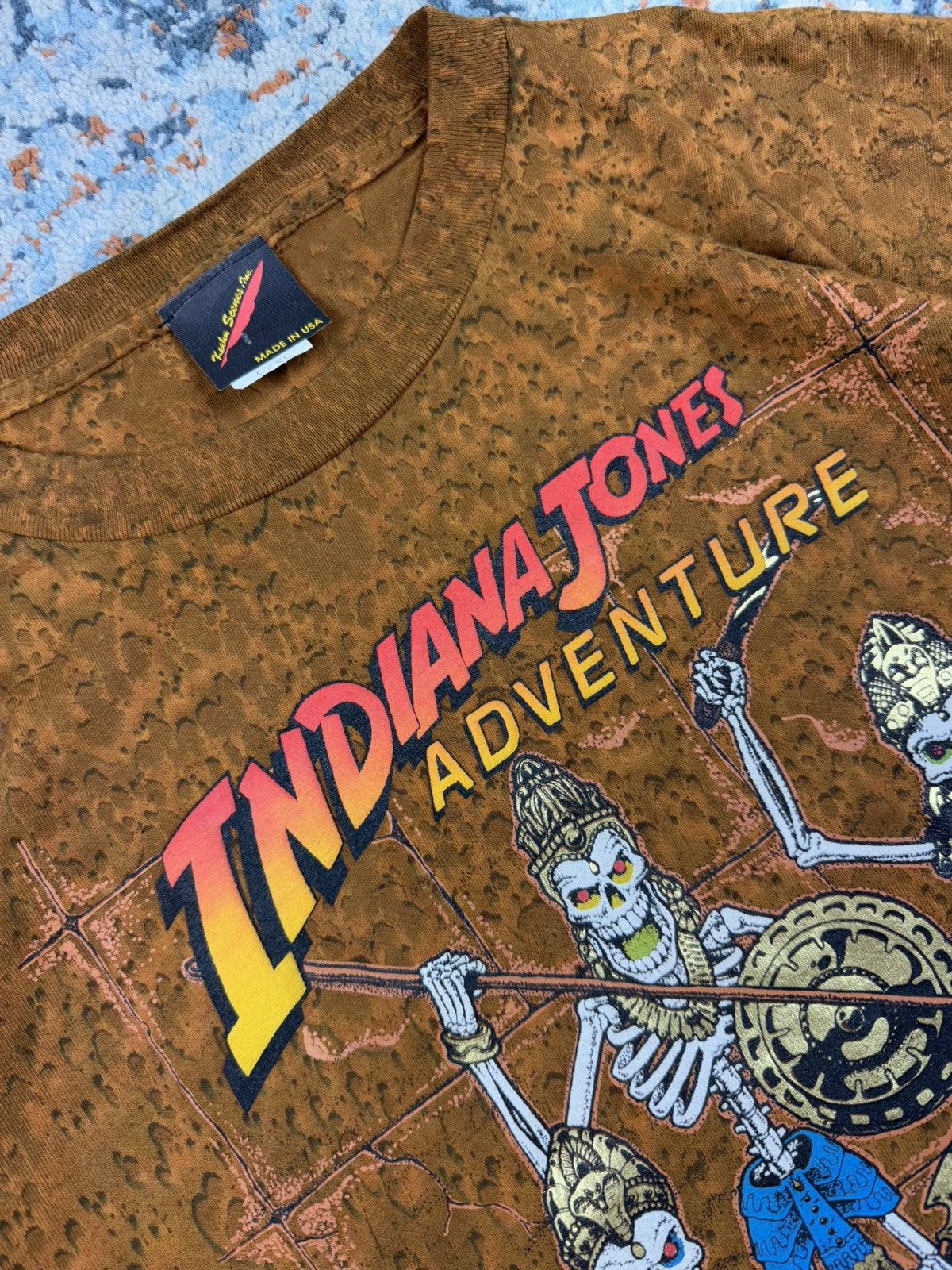 Vintage Rare Vintage 1995 Indiana Jones movie all over print tee Size US XL / EU 56 / 4 - 8 Thumbnail