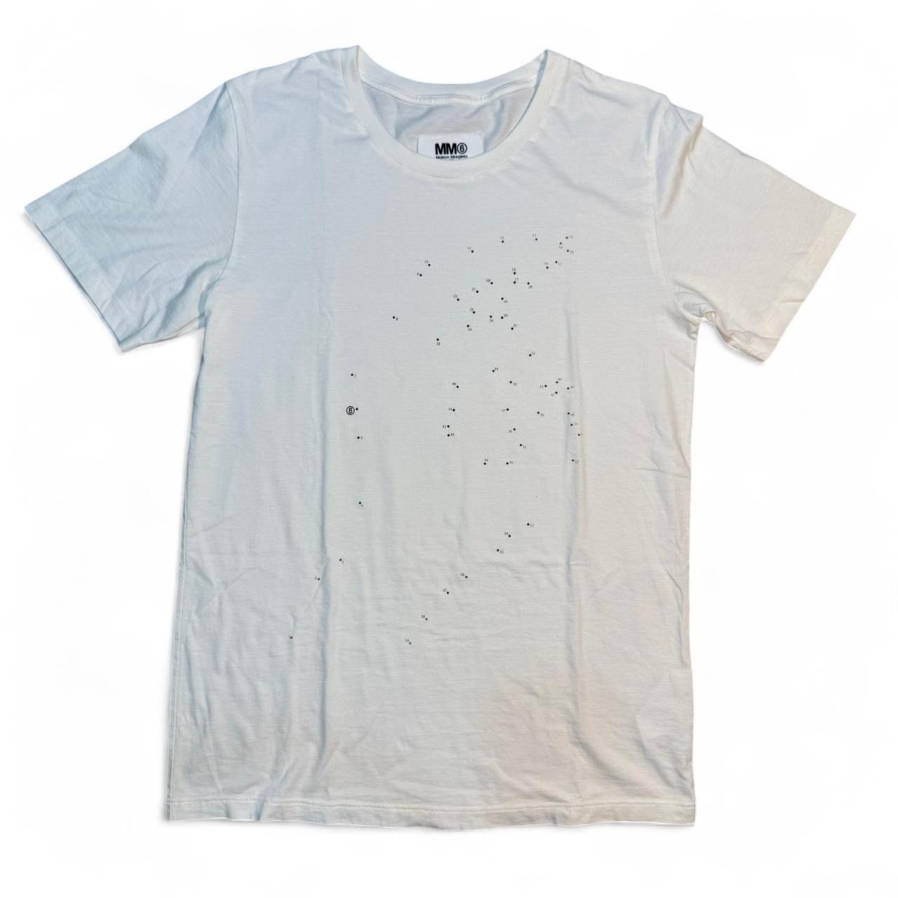 Maison Margiela Maison Margiela MM6 Connect The Dots T-Shirt y2k White Tee Size US M / EU 48-50 / 2 - 1 Thumbnail