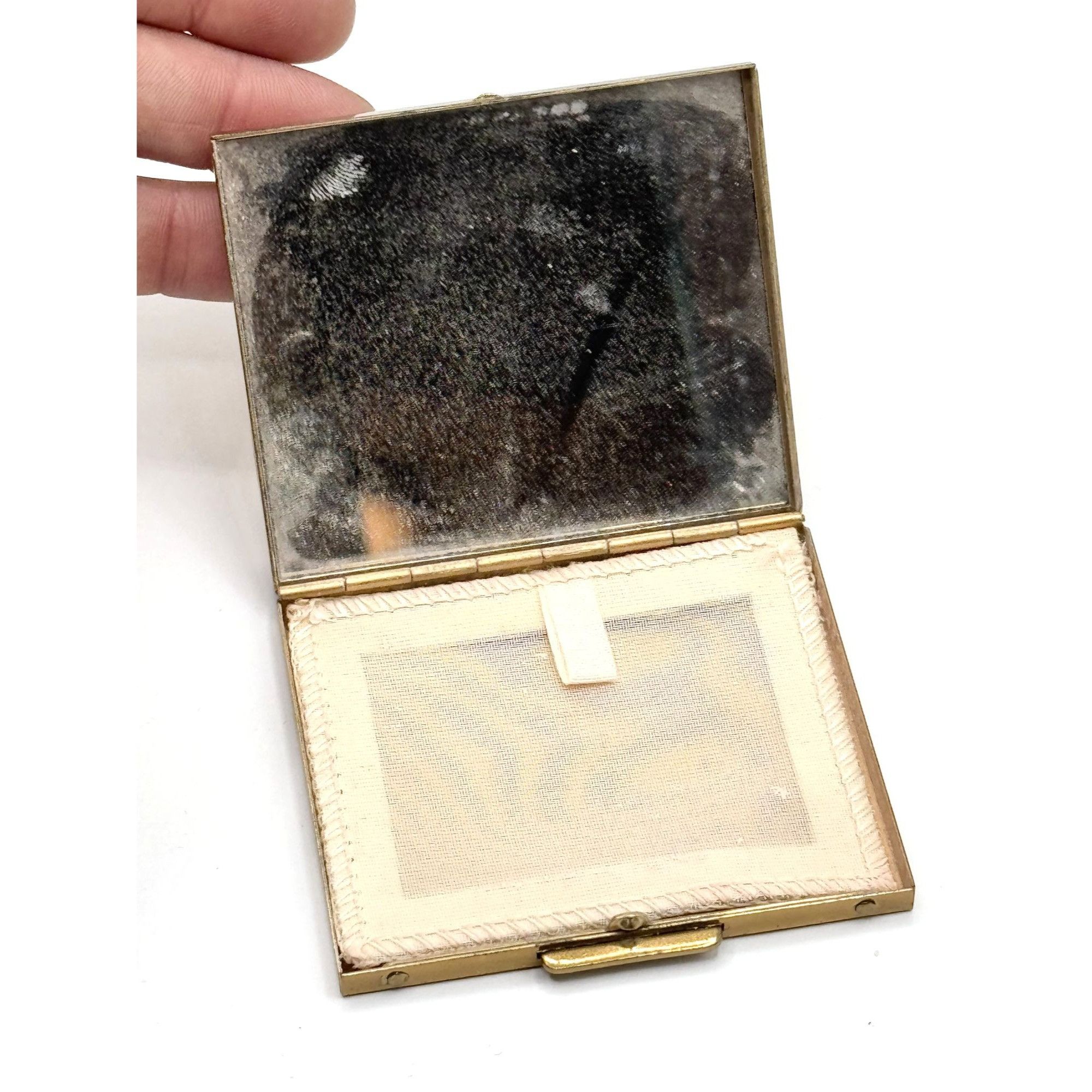 Vintage Vintage Lucite gold confetti glitter mirror compact Size ONE SIZE - 7 Thumbnail