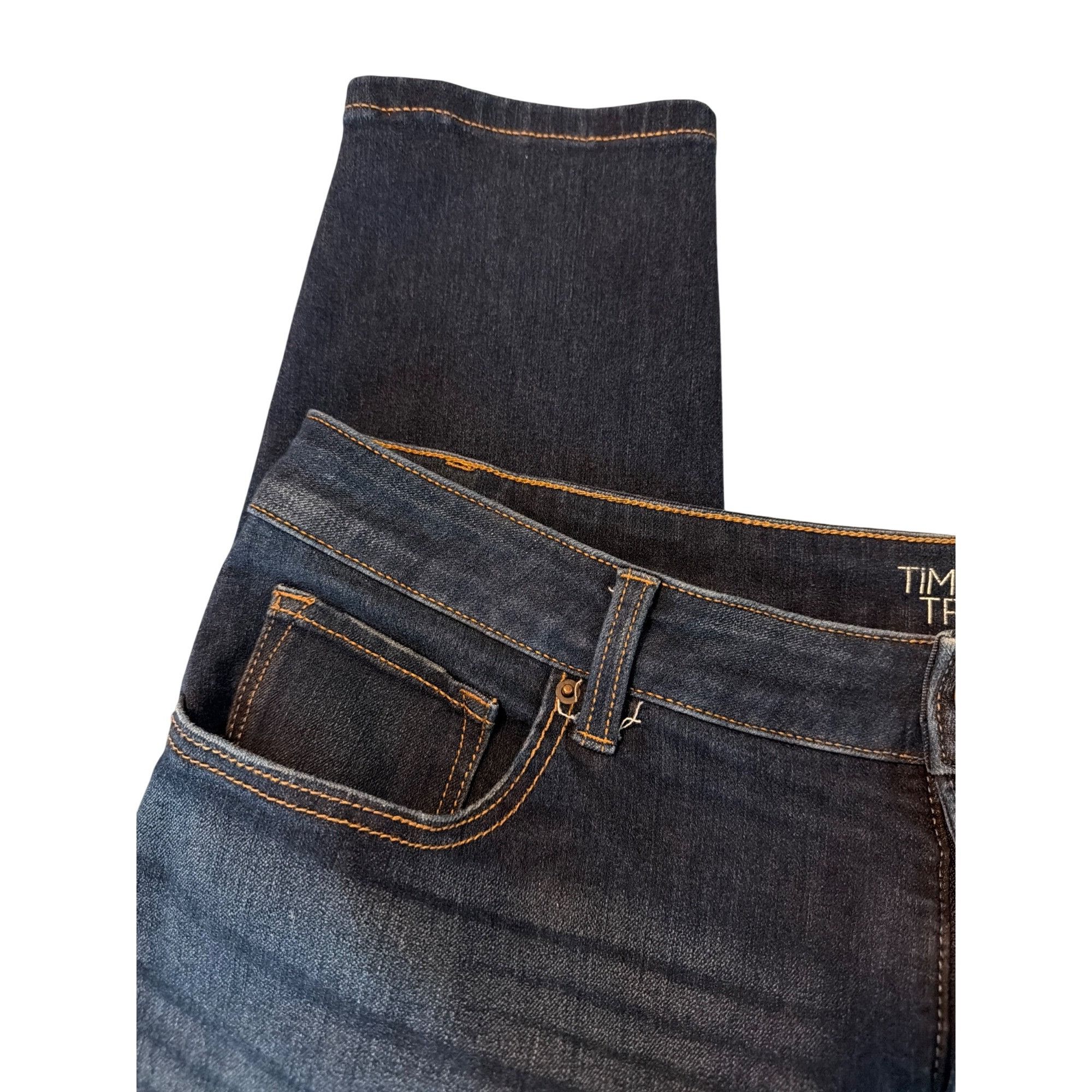 Other Time And Tru High Rise Skinny Jeans Blue Denim Flattering Fi Size 34" / US 12 / IT 48 - 2 Thumbnail