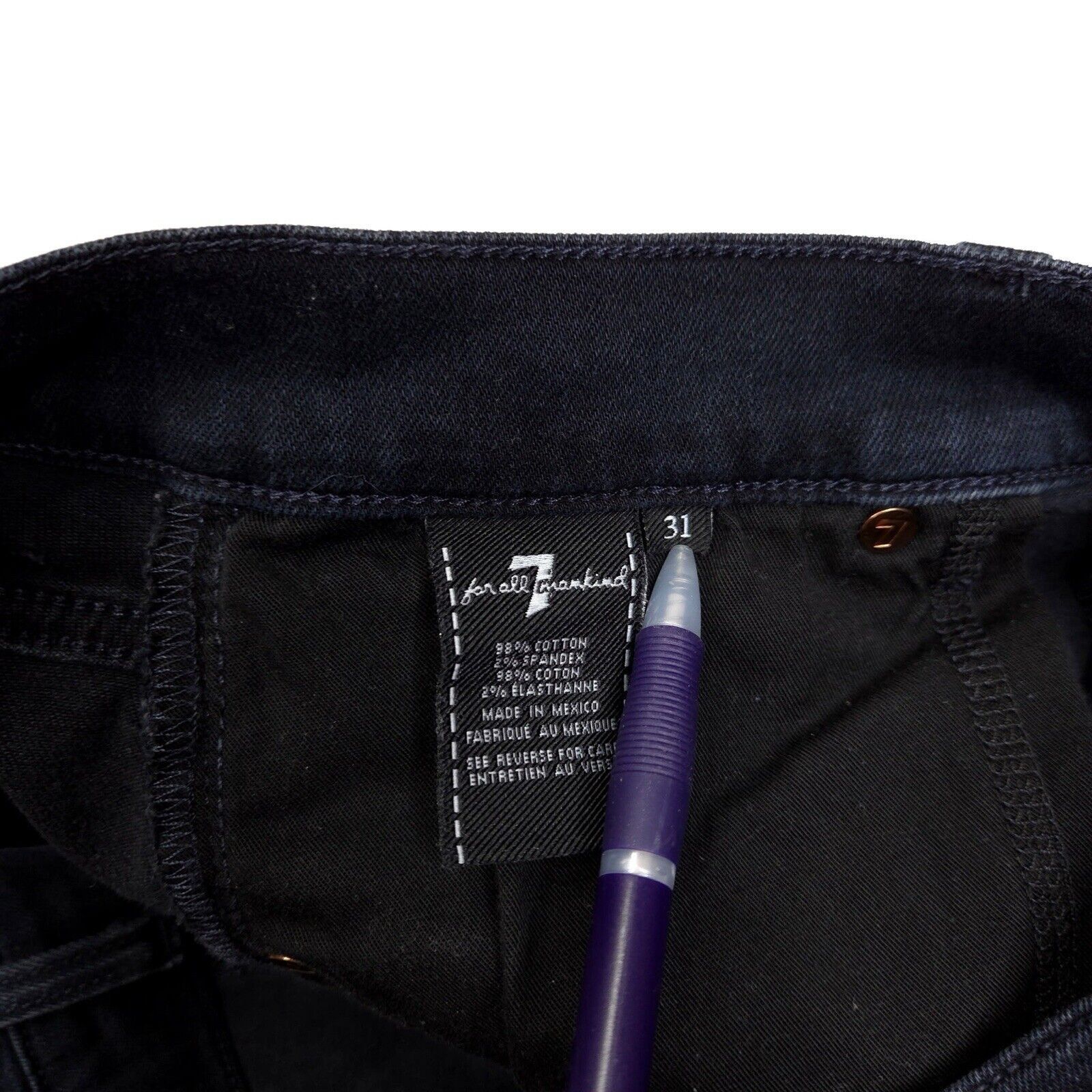 7 For All Mankind 7 For All Mankind Jeans Standard Mens 31x28 Regular Straight Size US 31 - 3 Thumbnail