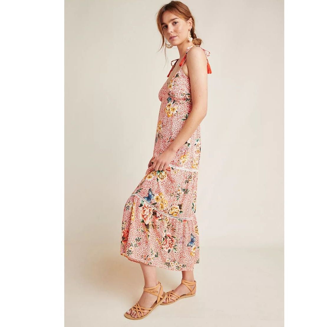 Anthropologie New Farm Rio for Anthropologie Verbena Midi Dress $198 XS Size XS / US 0-2 / IT 36-38 - 3 Thumbnail