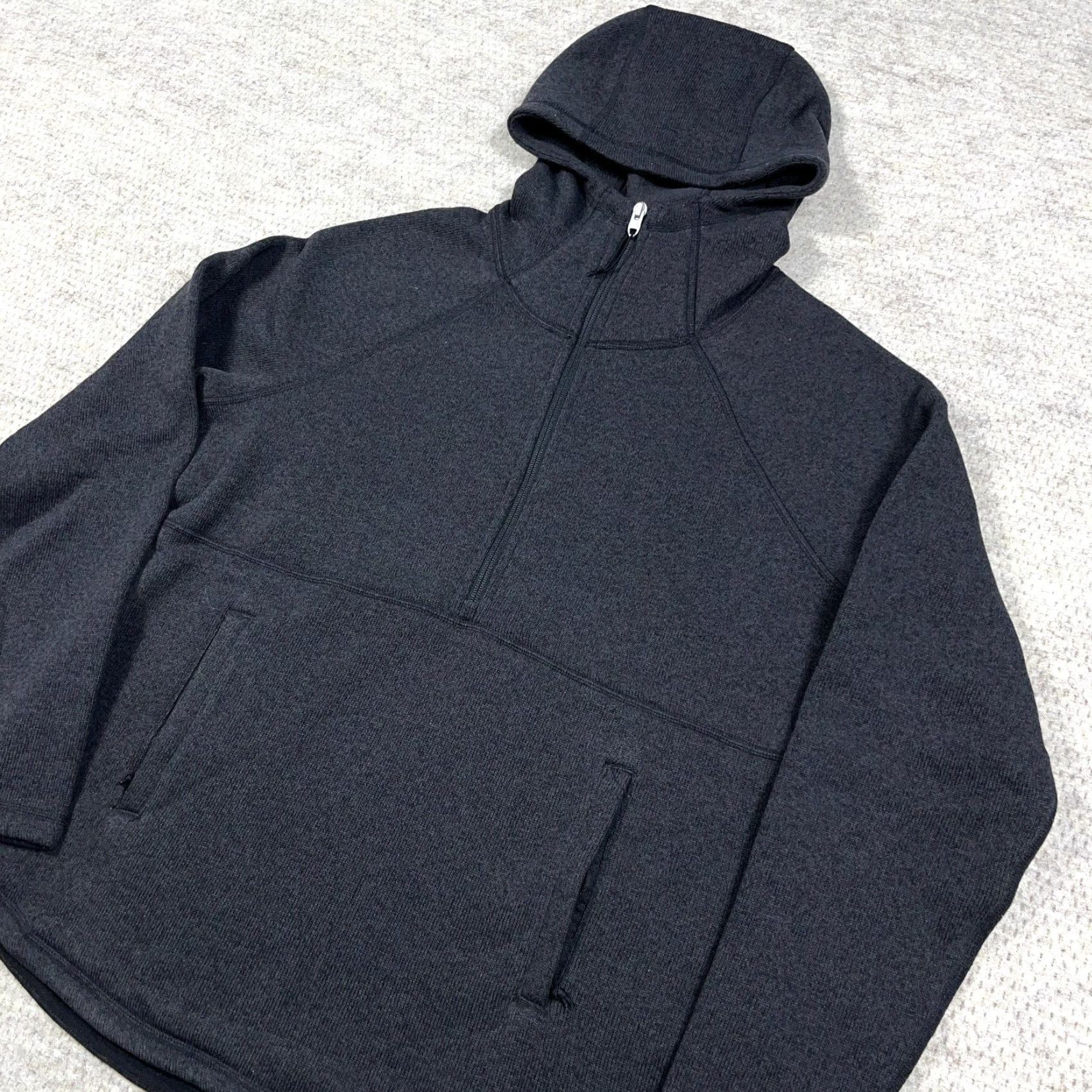 The North Face The North Face Sweater Women Large Gray Crescent Hoodie Pullover 1/2 Zip All Seasons Lightweight Fleece Size L / US 10 / IT 46 - 4 Thumbnail