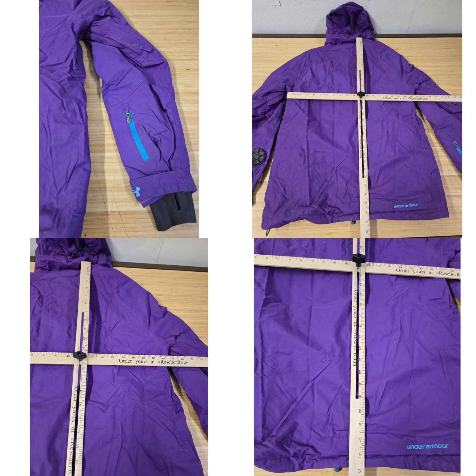 Under Armour Under Armour Jacket Ski Women's M Purple Insulated Mid-Length Coat Snow Winter Nylon Polyester Lining Zip Size M / US 6-8 / IT 42-44 - 8 Thumbnail