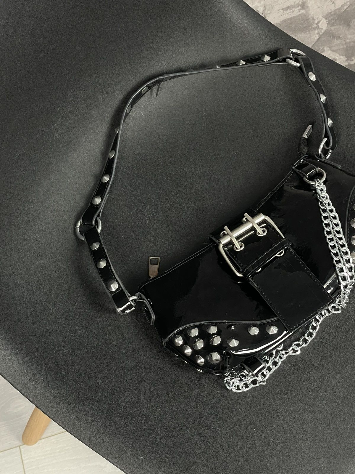 If Six Was Nine × Le Grande Bleu (L.G.B.) × Vintage Vintage Balenciaga Style Y2K glamour avant garde bag Size ONE SIZE - 2 Thumbnail