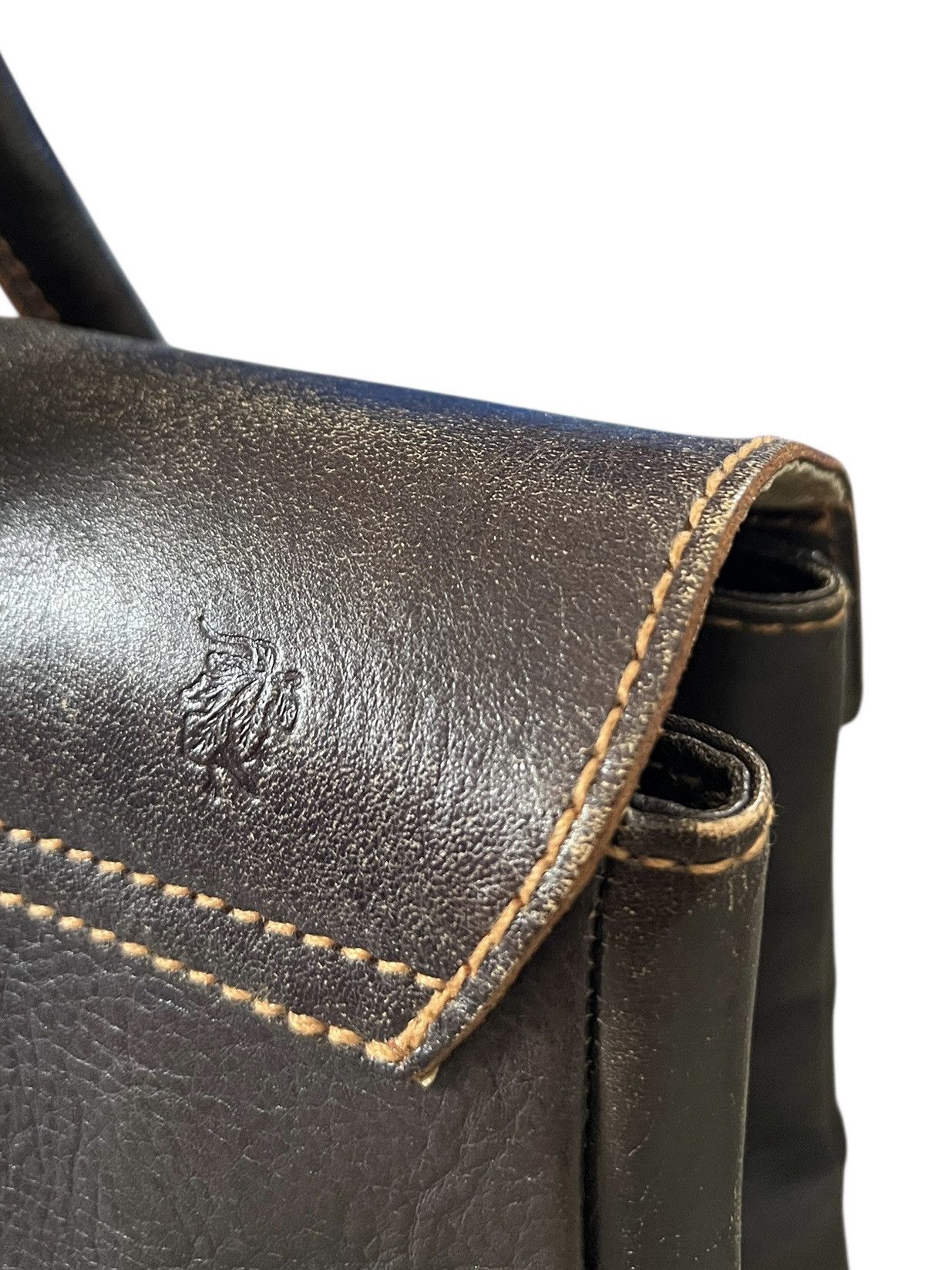 Genuine Leather Vintage Ginza Tanizawa 🇯🇵 Patina Leather Birkin Bag Hermes Size ONE SIZE - 5 Thumbnail