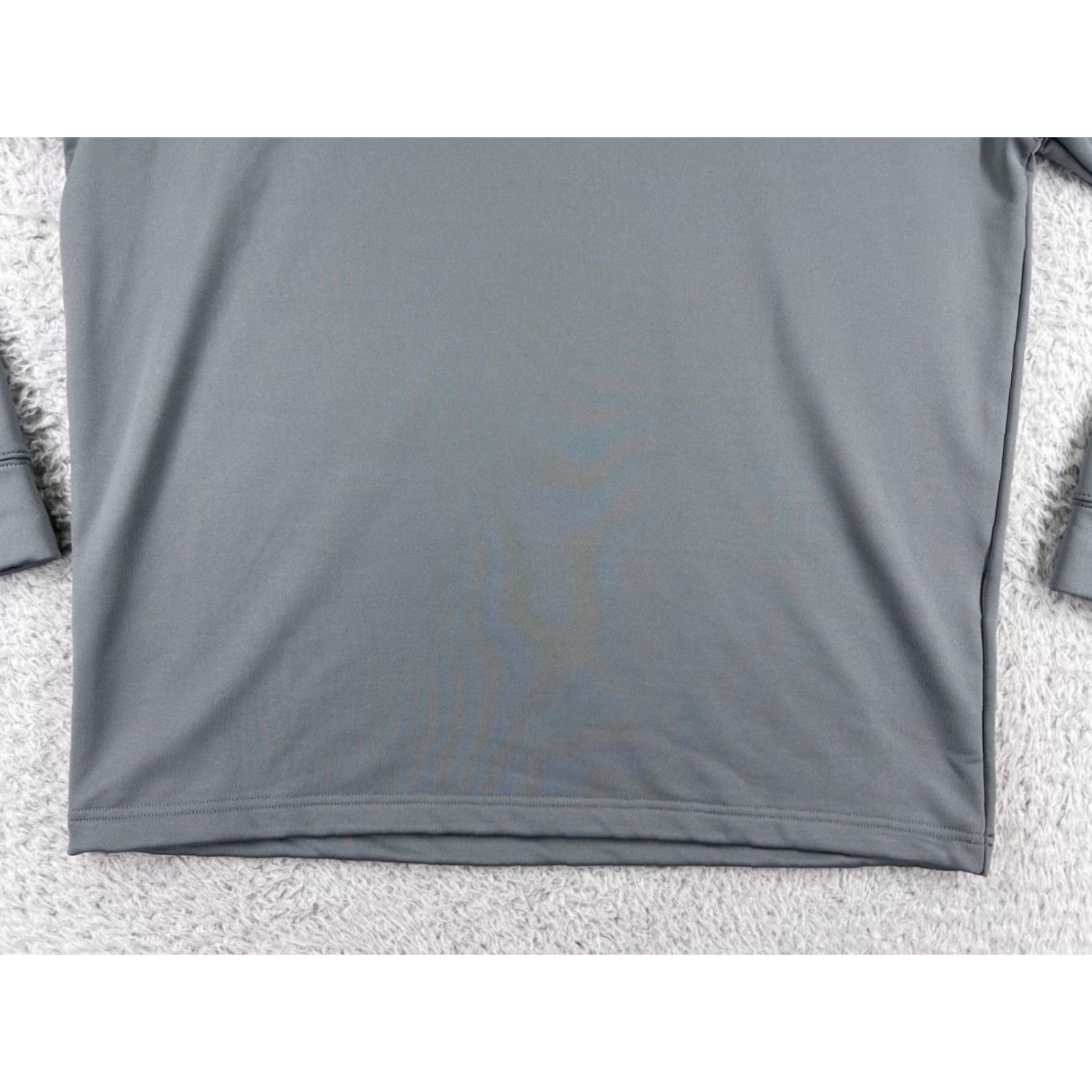 Equipment Dunning 1/4 Zip Sweater Mens Large L Gray Polyester Mock Neck Long Sleeve Pullover Shirt Casual Sports Logo Embroidered $ Size US L / EU 52-54 / 3 - 6 Thumbnail
