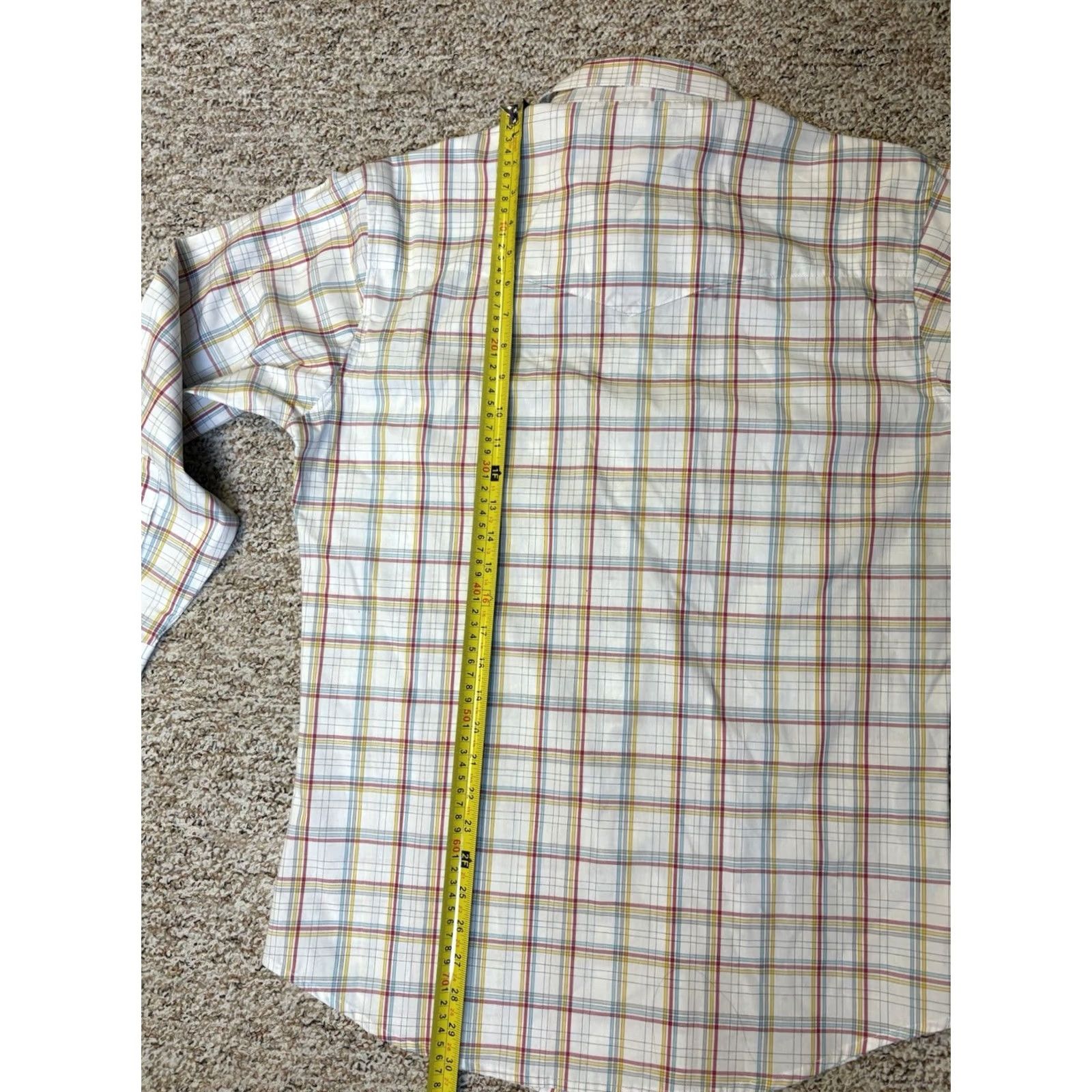 Wrangler Wrangler Mens Western Plaid Pearl Snap Shirt Long Sleeve Multicolor M 0ctober? Size US M / EU 48-50 / 2 - 5 Thumbnail