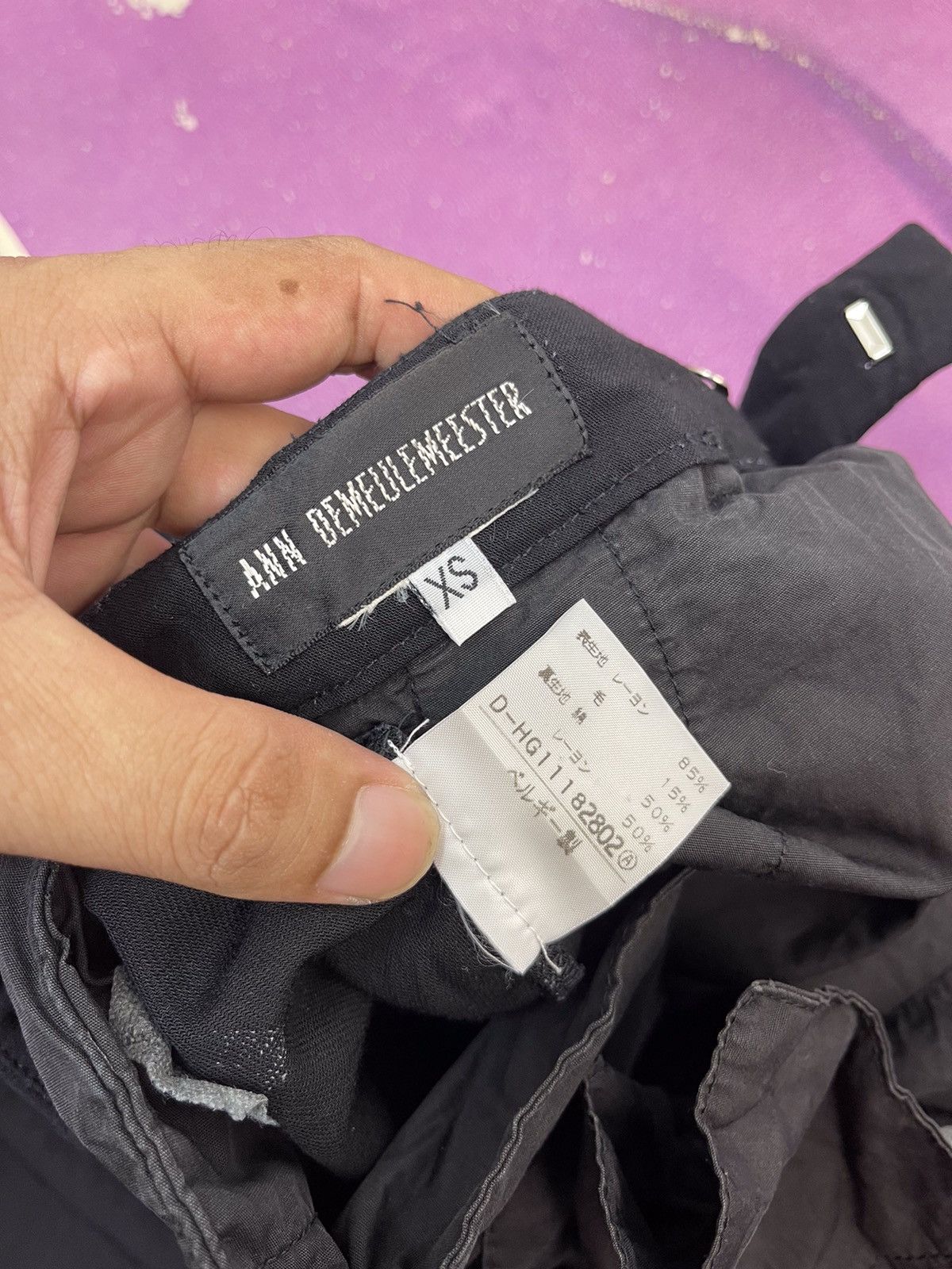 Ann Demeulemeester Ann Demeulemeester Wideleg Adjustable Waist Pants Size US 30 / EU 46 - 10 Thumbnail