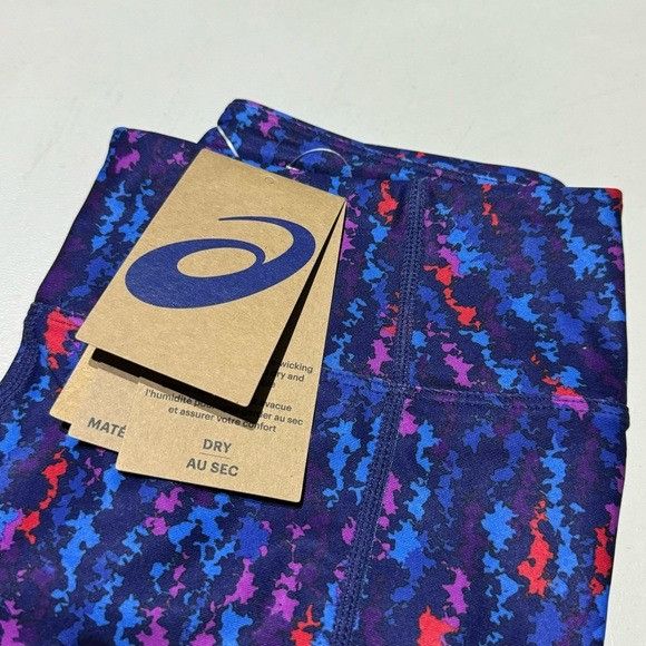 Asics NWT ASICS 92 LOVE CORE TRAIN PRINTED TIGHT LEGGINGS SZ SMALL Size 24" / US 00 / IT 34 - 4 Thumbnail