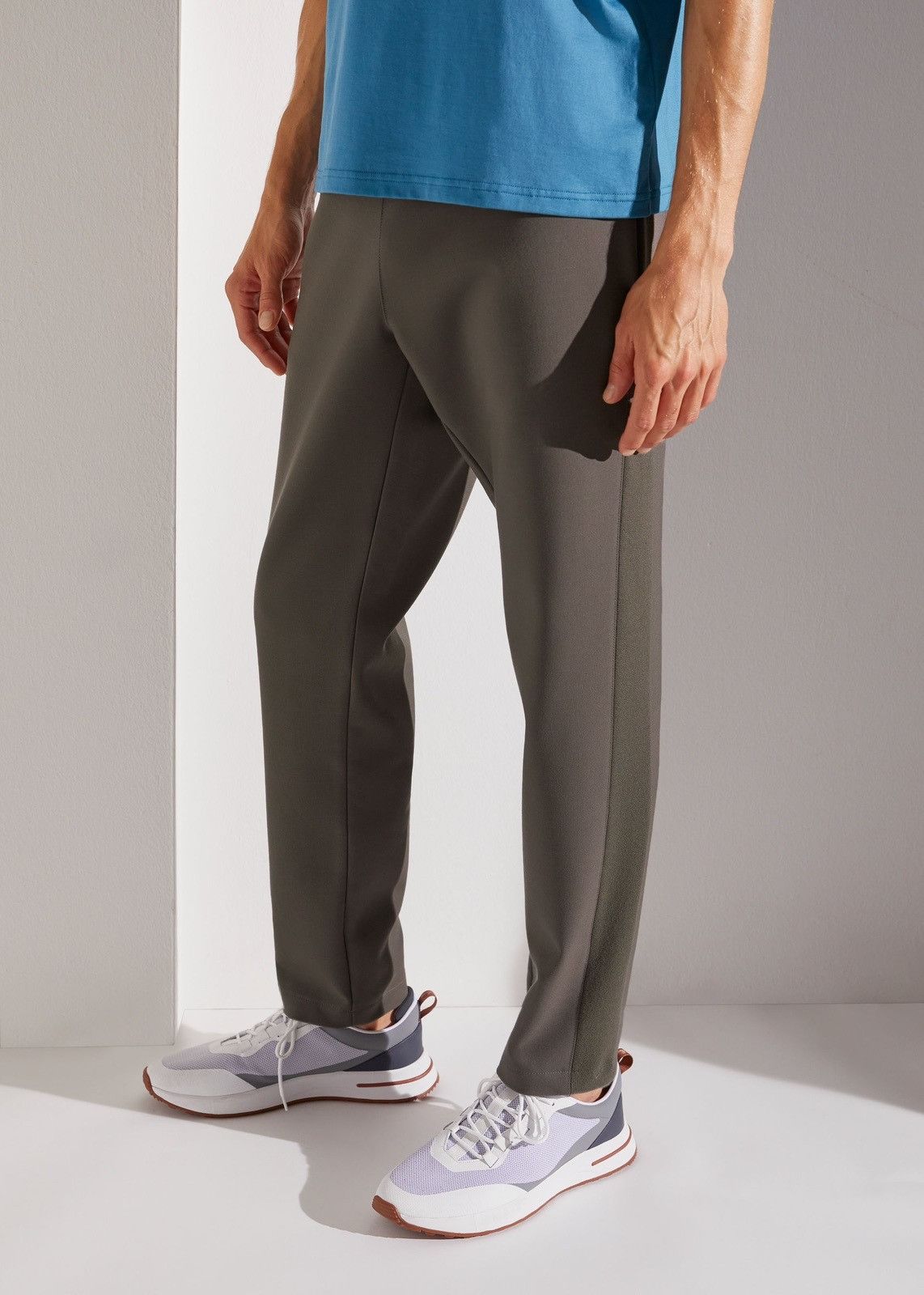 image of Loro Piana O1Loc1C0124 Double-Layer Stretch Trouser In Grey, Men's (Size 30)