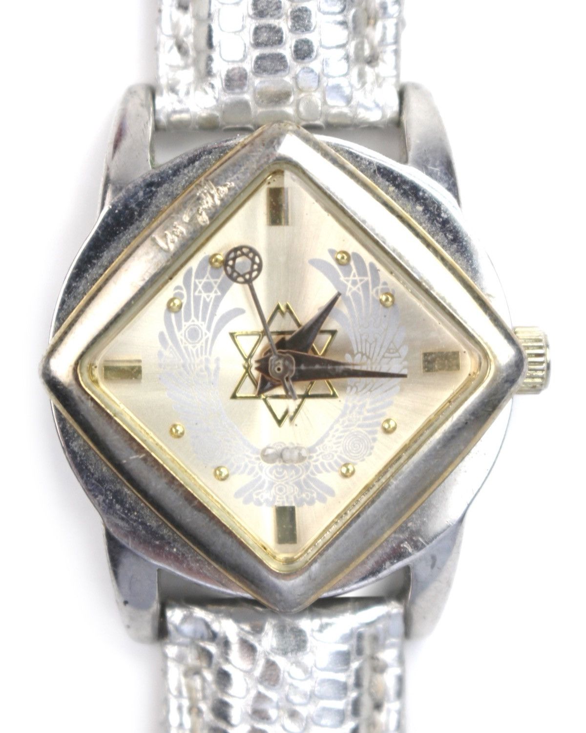 Hysteric Glamour 2000S URI GELLER DIAMOND FACE ANGEL WINGS SILVER WATCH Size ONE SIZE - 1 Thumbnail