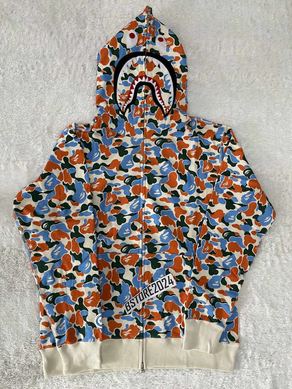 Bape BAPE Shark Hoodie indonesian camo exclusive Size US XXL / EU 58 / 5 - 1 Thumbnail