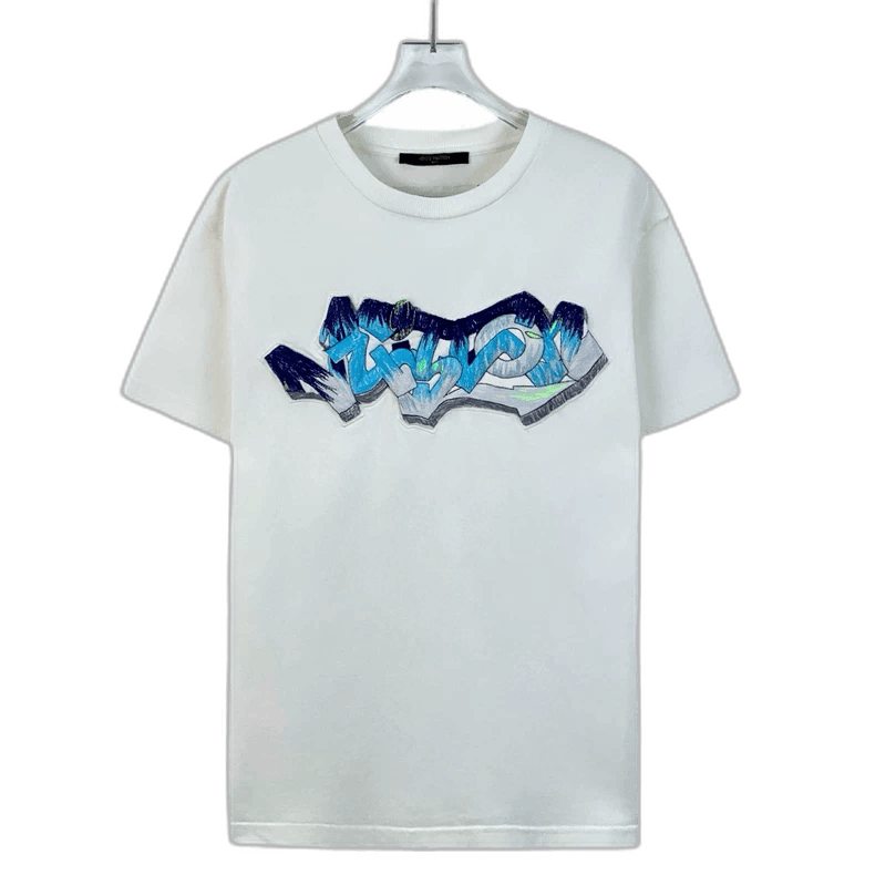 Louis Vuitton Louis Vuitton White Graffiti Cotton T -2505 Size US XS / EU 42 / 0 - 1 Thumbnail