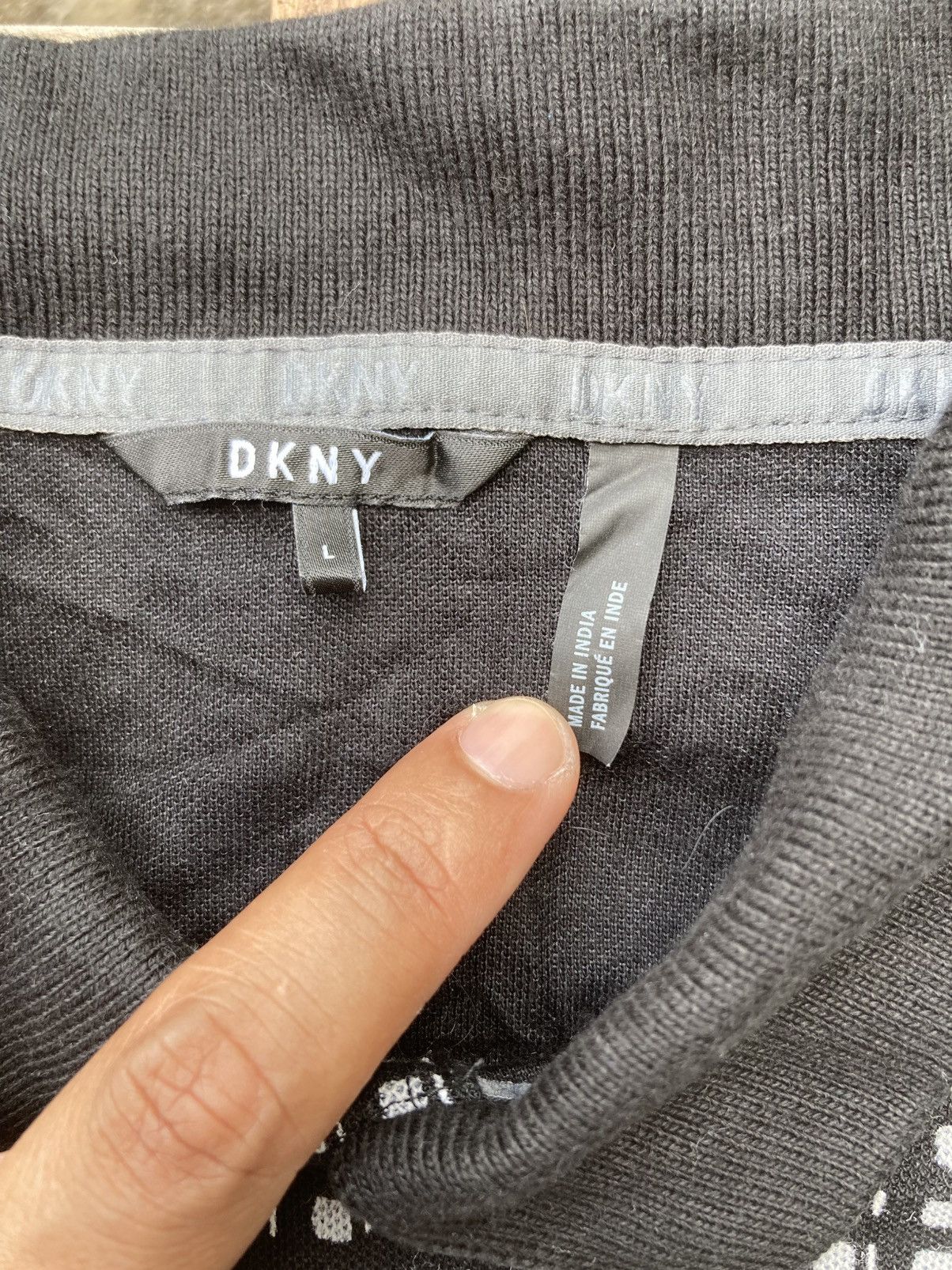 DKNY DKNY Oblique Monogram Polo Shirt Size US L / EU 52-54 / 3 - 5 Thumbnail