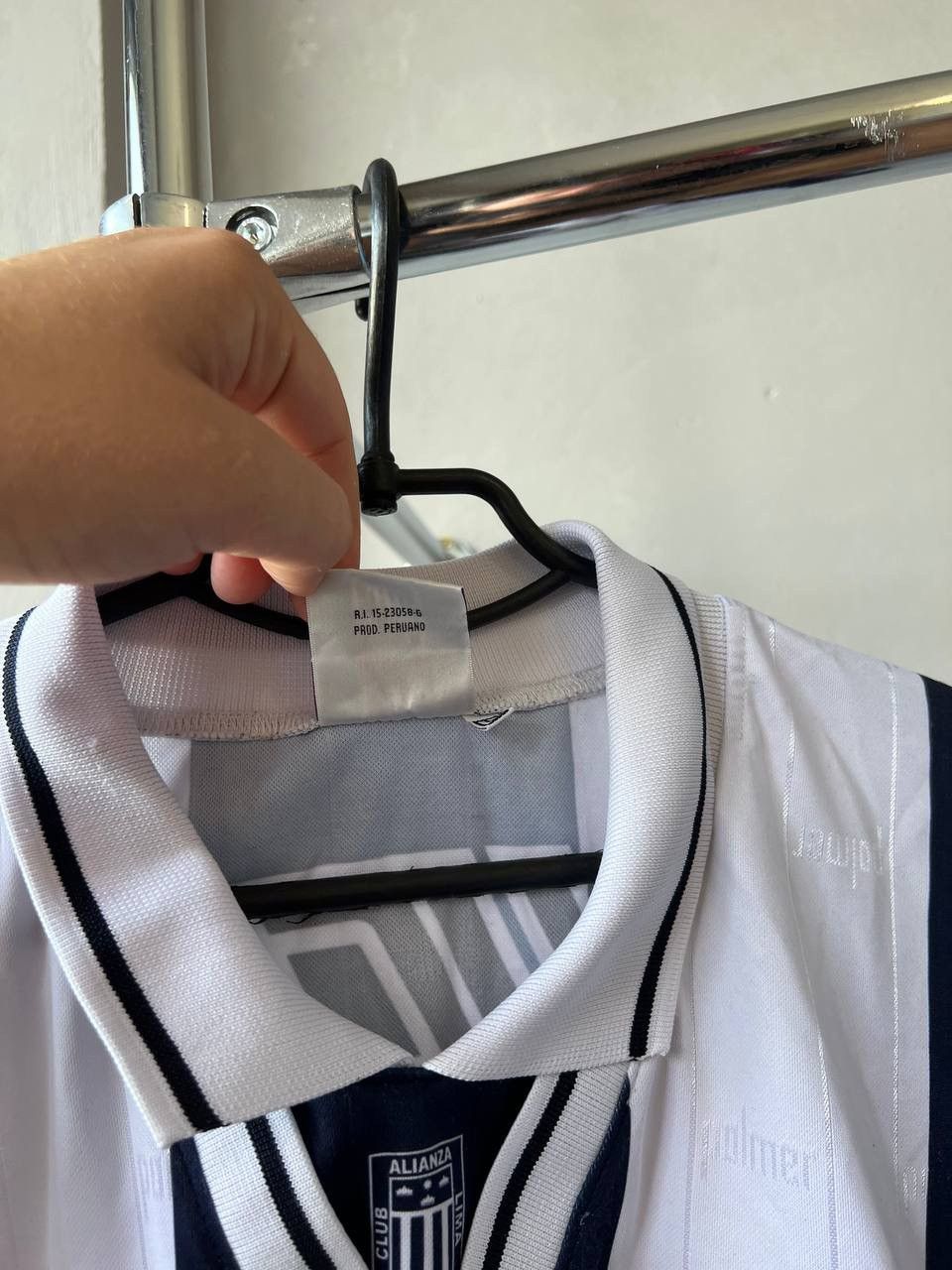 Vintage 1995 ALIANZA LIMA #10 MATCH WORN POLMER SOCCER JERSEY SHIRT Size US L / EU 52-54 / 3 - 12 Thumbnail