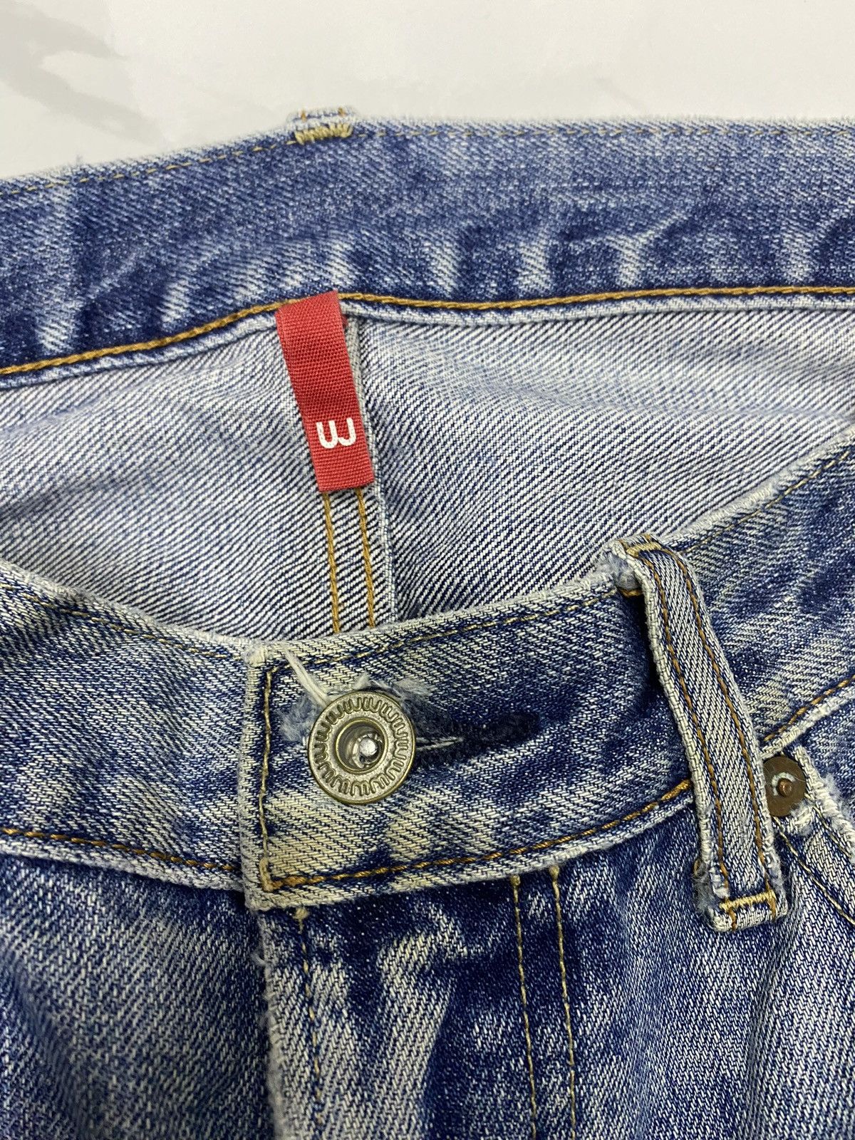 Undercover × Uniqlo BAGGY JEANS UNIQLO JAPAN BAGGY DISTRESSED DENIM JEANS Size US 34 / EU 50 - 7 Thumbnail