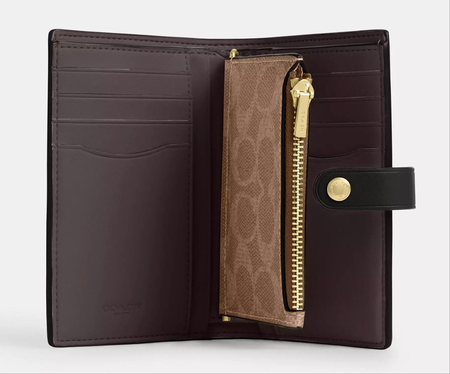 Coach 2 In 1 Wallet In Blocked Signature Canvas CBK54 Size ONE SIZE - 6 Thumbnail