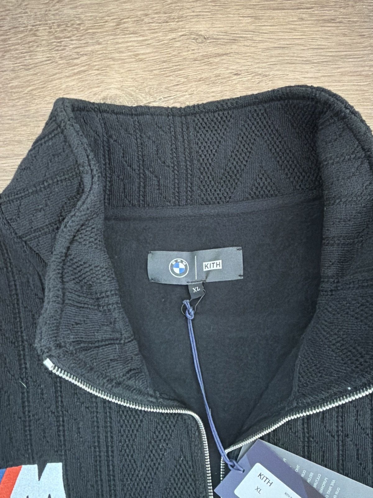 BMW × Kith Kith x BMW Cable Fleece Quarter Zip Size US XL / EU 56 / 4 - 4 Thumbnail