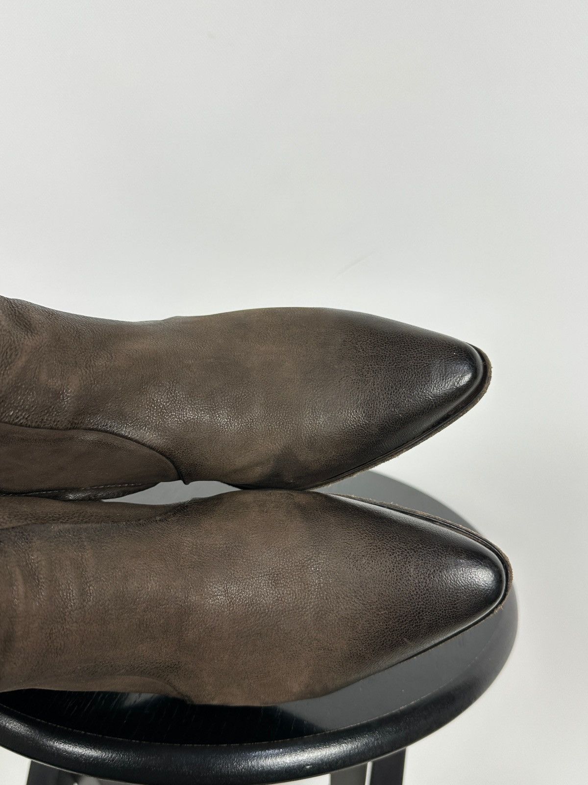 A.S.98 A.S.98. Brown Leather Biker Zip Studded Ankle Boots Size US 8 / IT 38 - 21 Thumbnail