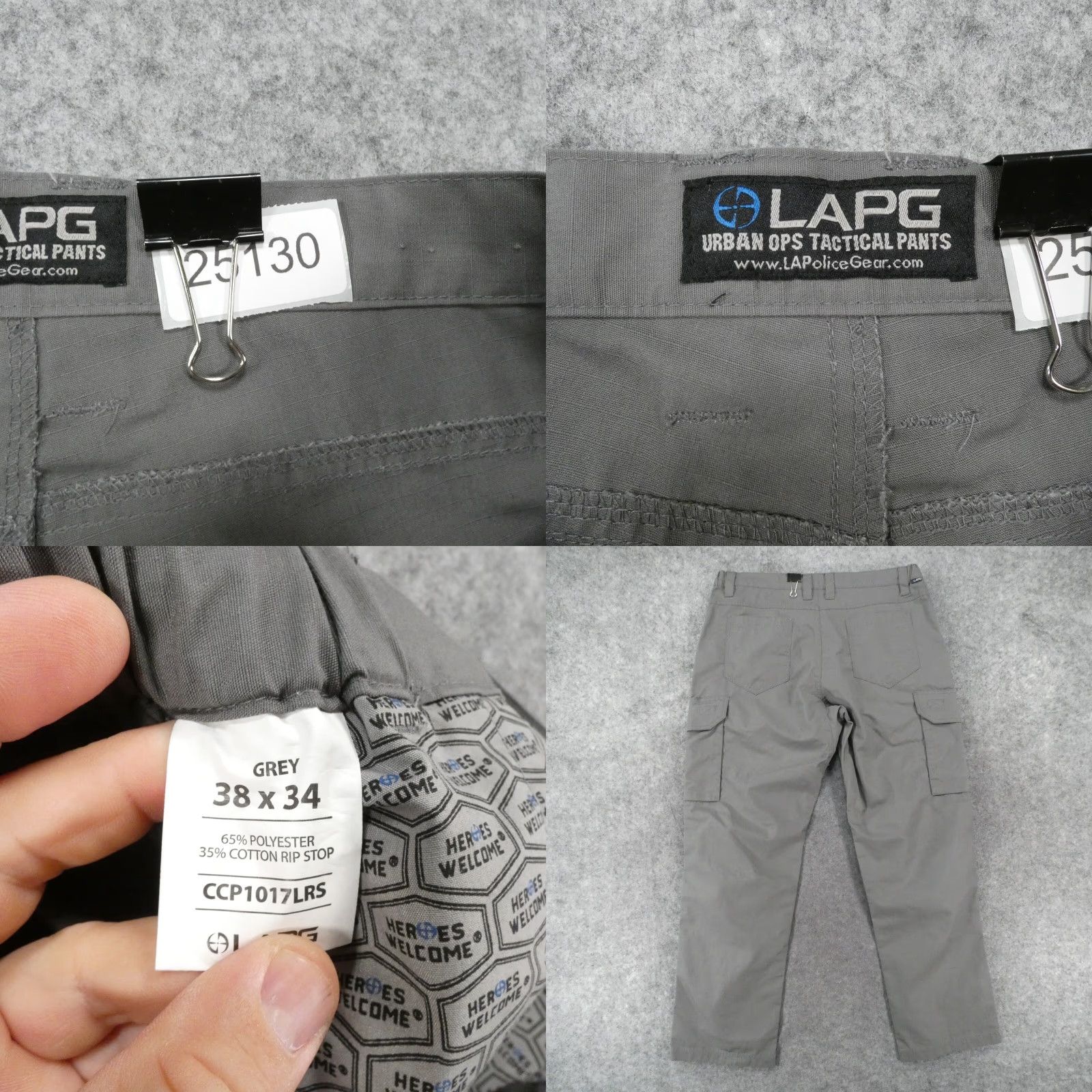 Vintage LAPG Operator Tactical Pants Men 38x34 Cargo Gray Ripstop Duty Combat Hiking Size US 38 / EU 54 - 9 Thumbnail