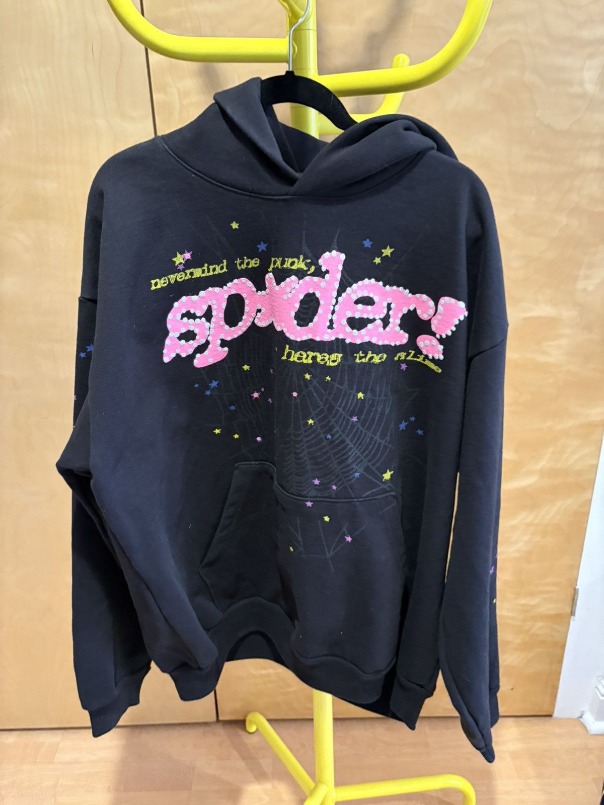 Sp5der SP5DER BLACK HOODIE Size US XXL / EU 58 / 5 - 1 Thumbnail