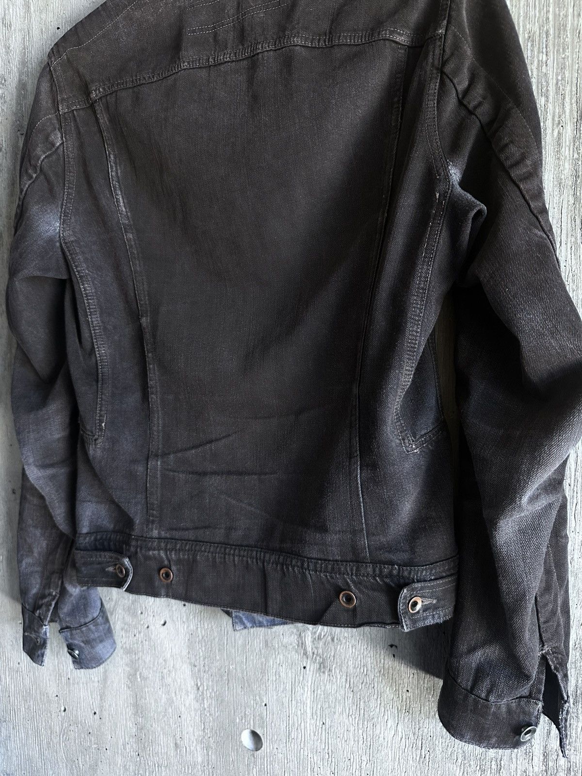 Rick Owens × Rick Owens Drkshdw RICK OWENS DENIM JACKET ARCHIVE WASHED DYE FW06 DUSTULATOR Size US M / EU 48-50 / 2 - 8 Thumbnail