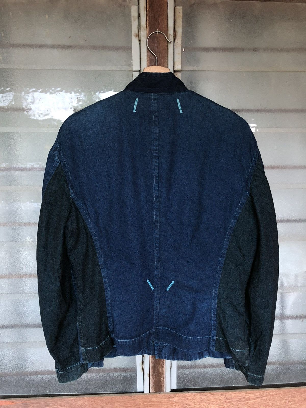 Issey Miyake Fall Winter 1993's Issey Miyake Chambre Denim Jacket Size US L / EU 52-54 / 3 - 12 Thumbnail