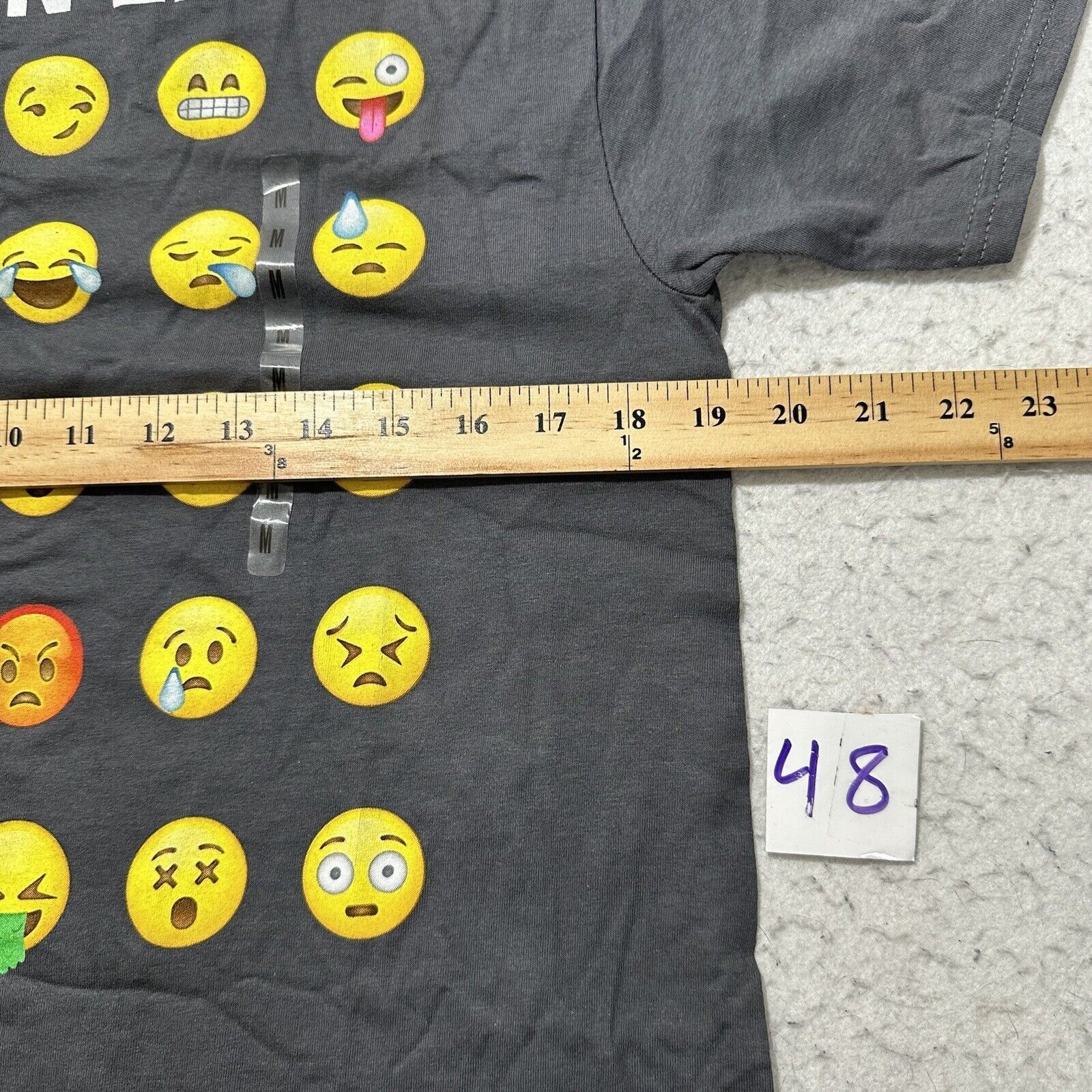 Fruit Of The Loom Fluent In Emoji Medium Funny Graphic TShirt Apple iPhone Tee Size US M / EU 48-50 / 2 - 8 Thumbnail