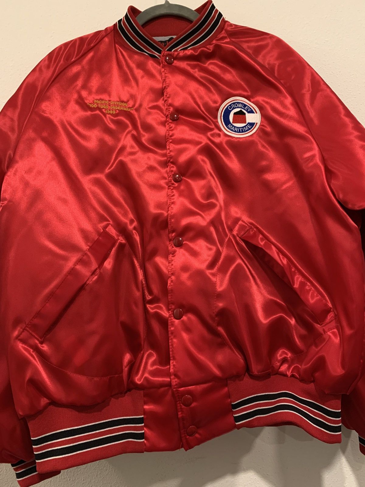 Dunbrooke 1989 pacific division red bomber jacket Size US XL / EU 56 / 4 - 2 Thumbnail