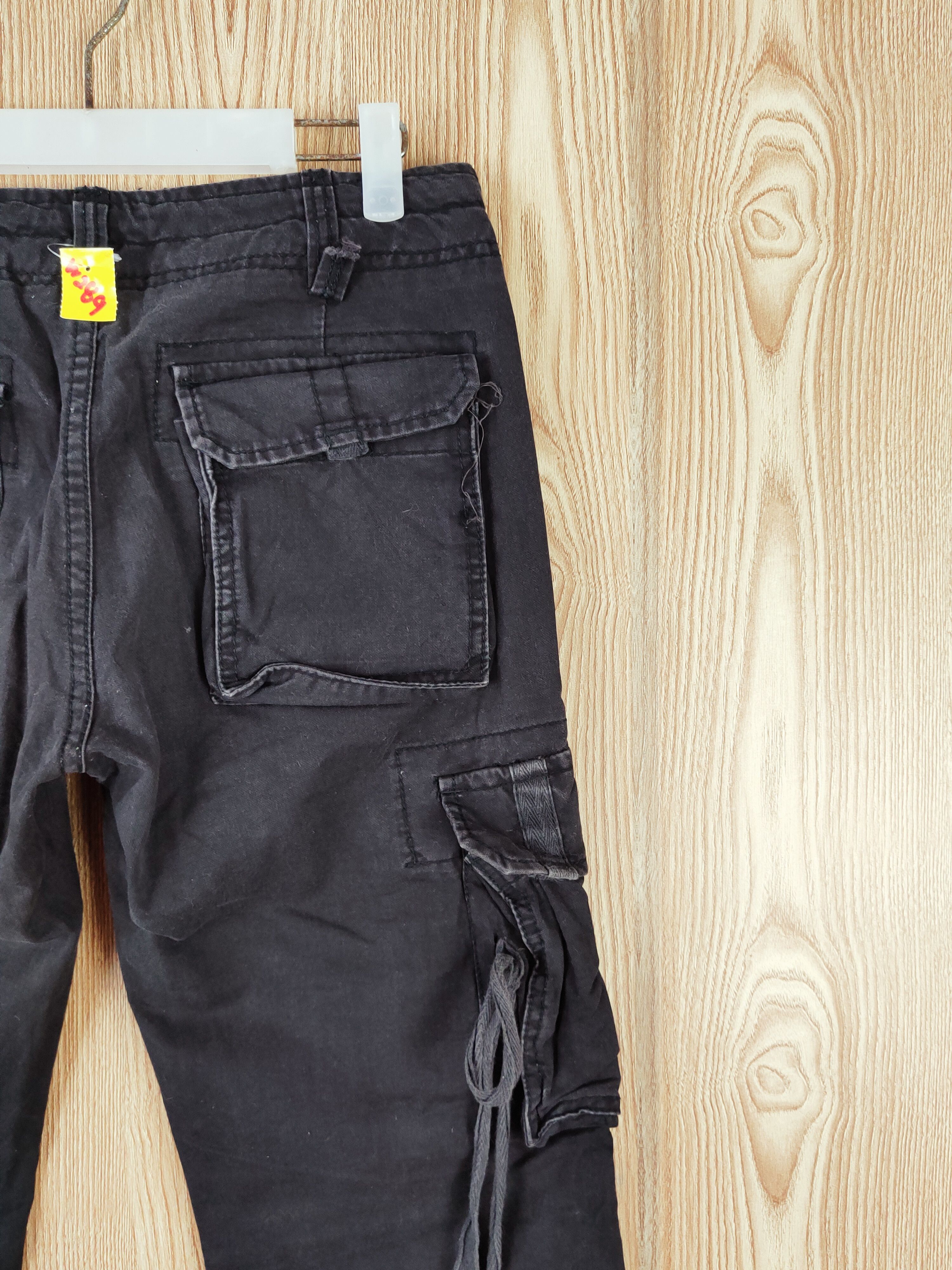 Japanese Brand Jungle Storm Black Multipocket Tactical Cargo Pants #W289 Size US 30 / EU 46 - 10 Thumbnail