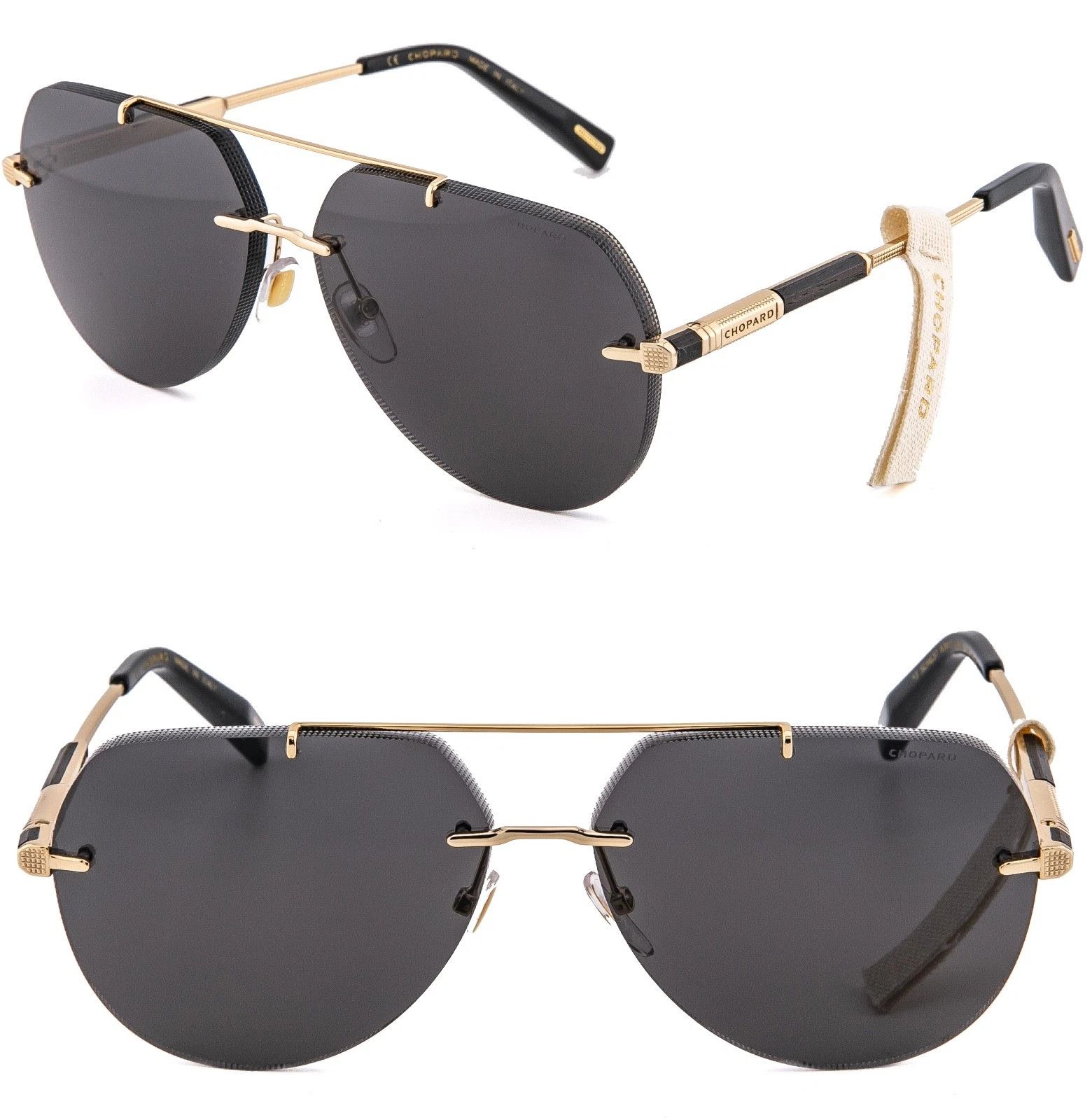 Chopard CHOPARD L.U.C. G37 Aviator SCHG37 Unisex Rimless Sunglass Size ONE SIZE - 1 Thumbnail