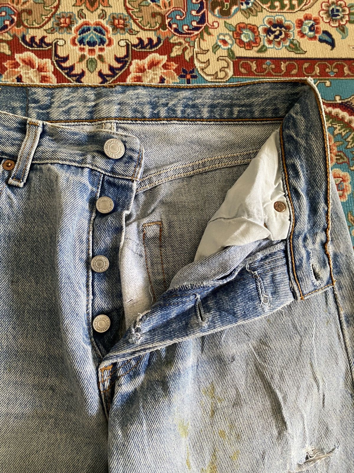 Levi's Vintage 90s Levi’s 501 Distressed Denim Size US 26 / EU 42 - 15 Thumbnail