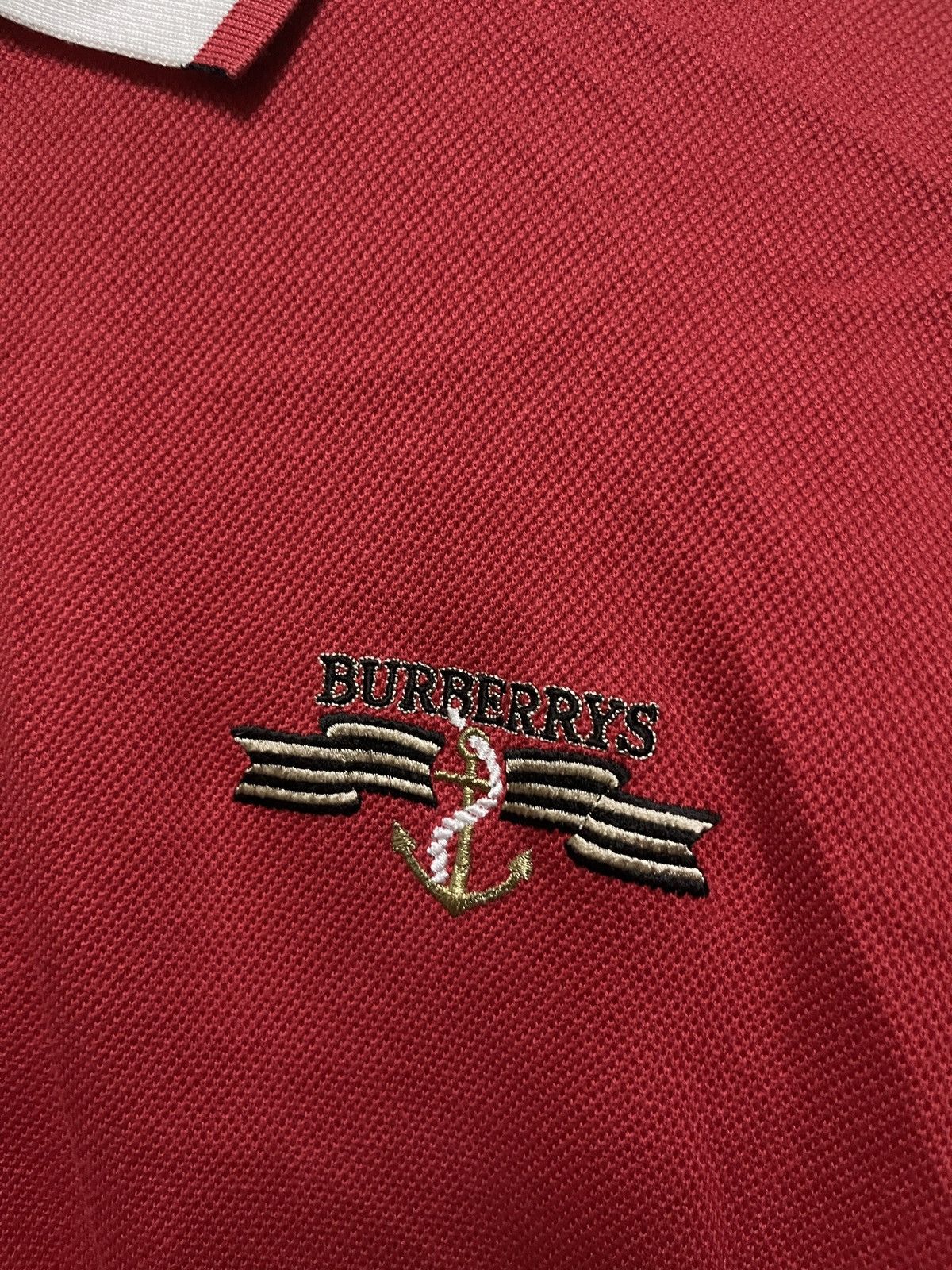 Burberry × Vintage Burberrys Polo Red Size US M / EU 48-50 / 2 - 6 Thumbnail
