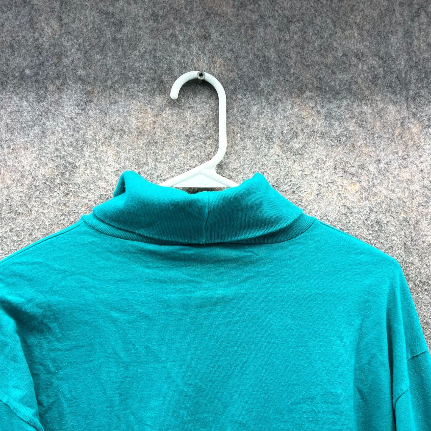 Adidas VINTAGE Adidas Sweater Mens Large Teal Blue Pullover Fleece Turtle Neck Y2K USA Size US L / EU 52-54 / 3 - 6 Thumbnail