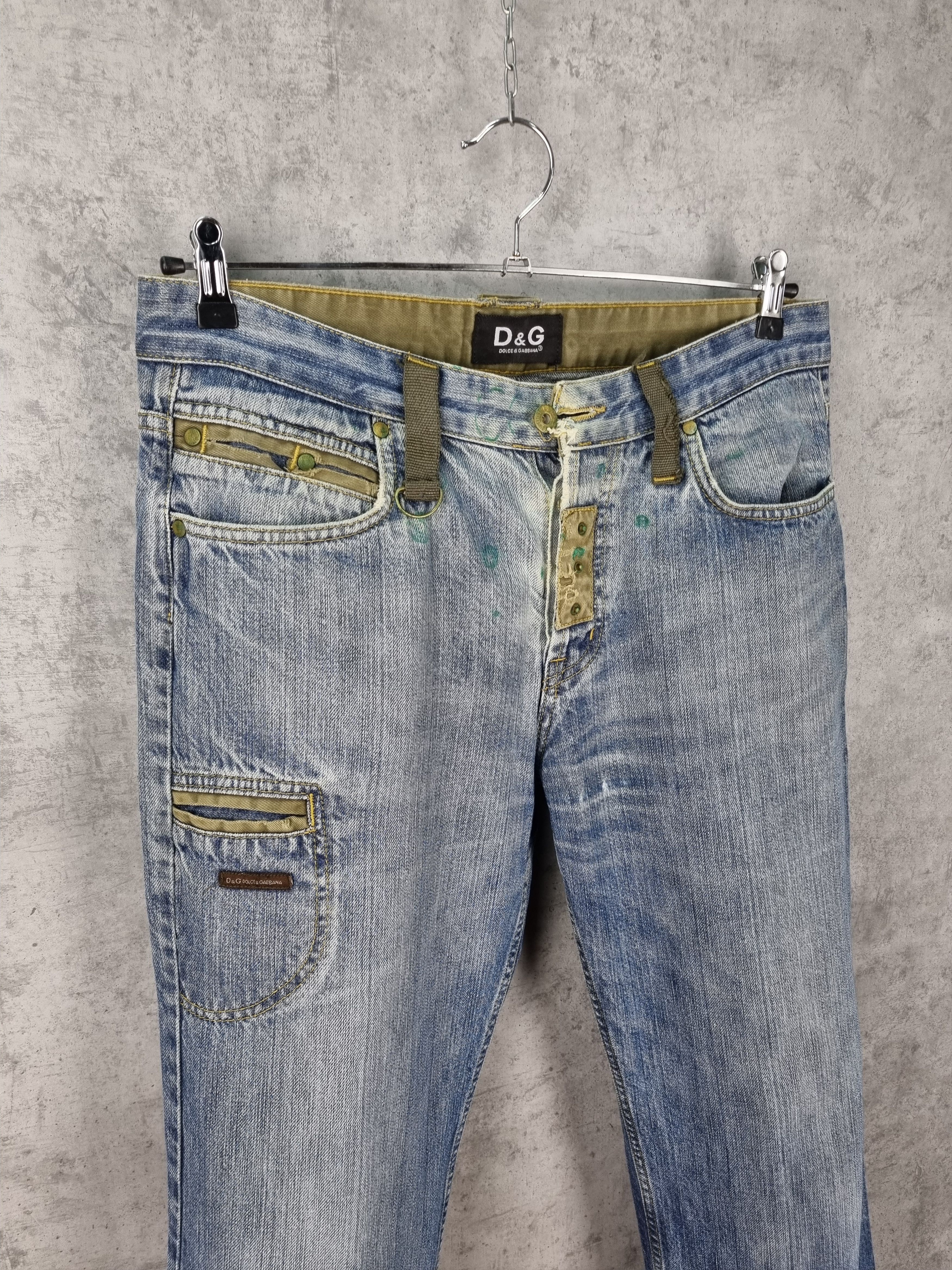 Vintage 90s Dolce & Gabbana Dirty Aesthetic Denim Jeans Size US 32 / EU 48 - 1 Thumbnail