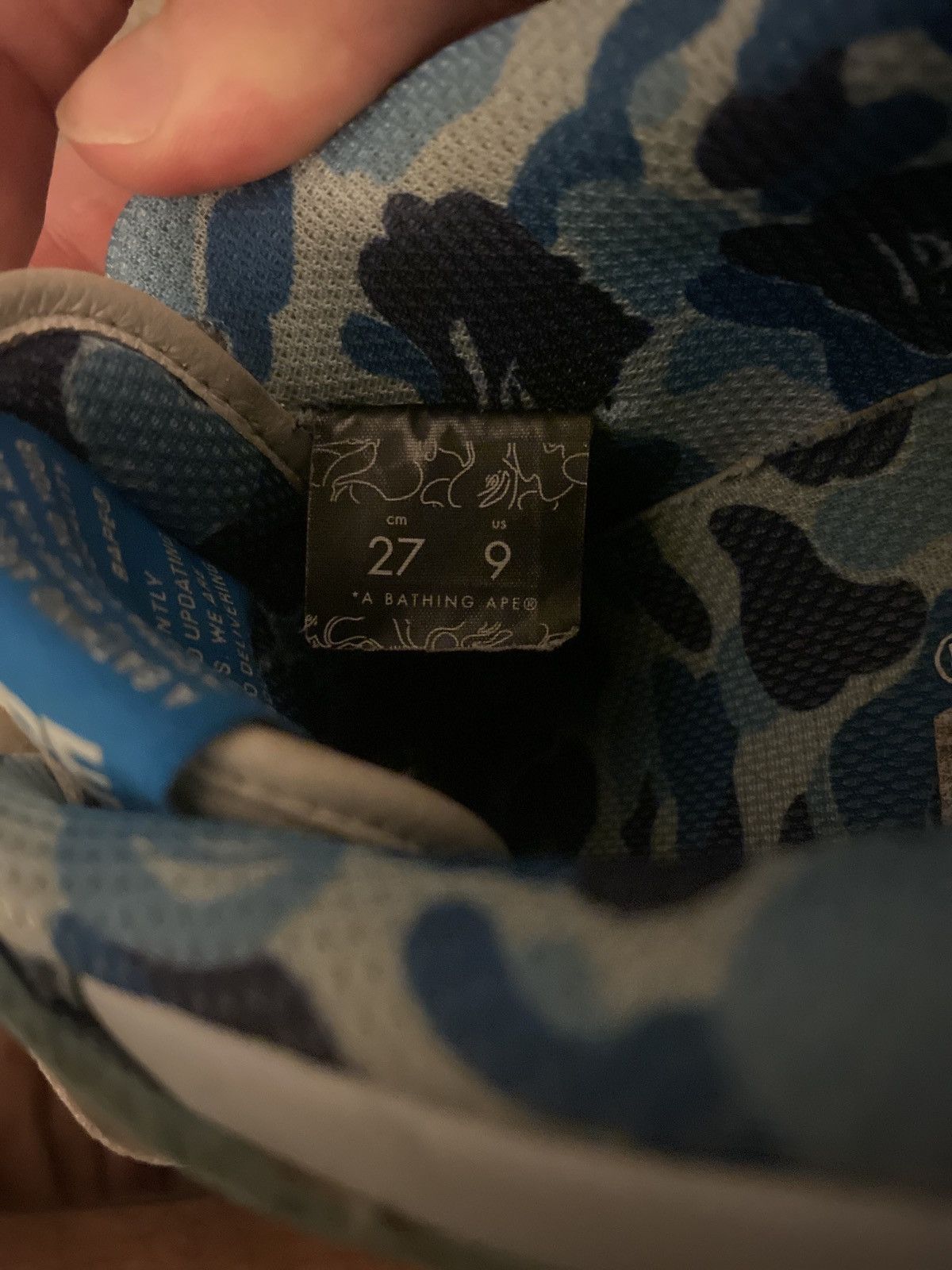 Bape bape sk8sta camo blue low sneakers Size US 9 / EU 42 - 9 Thumbnail