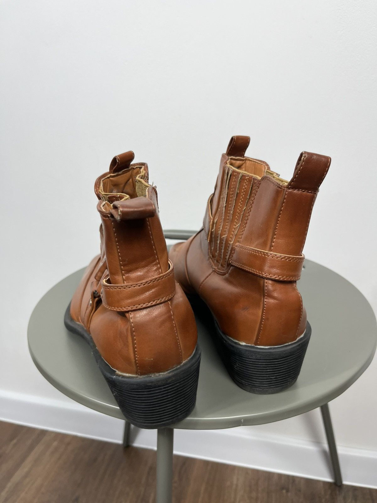 Leather Western Cowboy Leather Ankle Boots Men’s US 11 Size US 11 / EU 44 - 7 Thumbnail