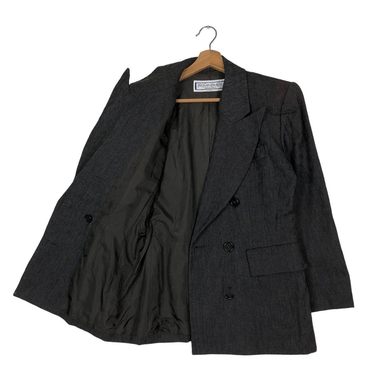 Yves Saint Laurent 🔥Vintage Double Breast Yves Saint Laurent Diffusion Femmes Size S / US 4 / IT 40 - 11 Thumbnail