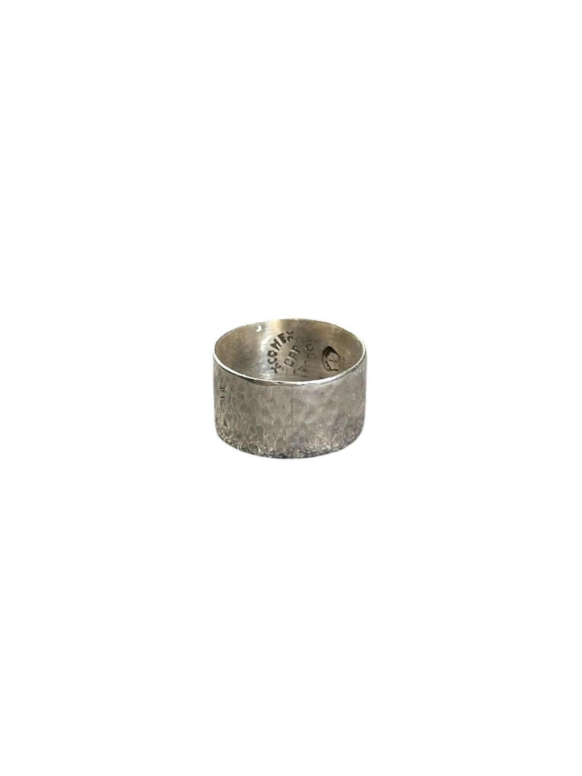 Vintage 1990s TAXCO ARTISAN MADE HAMMERED STERLING SILVER RING Size ONE SIZE - 3 Thumbnail