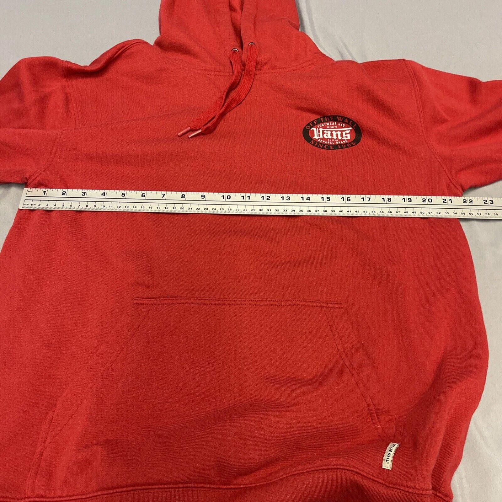 Vans Vans Hoodie Sweatshirt Men Large RED VANS Skater Size US 34 / EU 50 - 8 Thumbnail