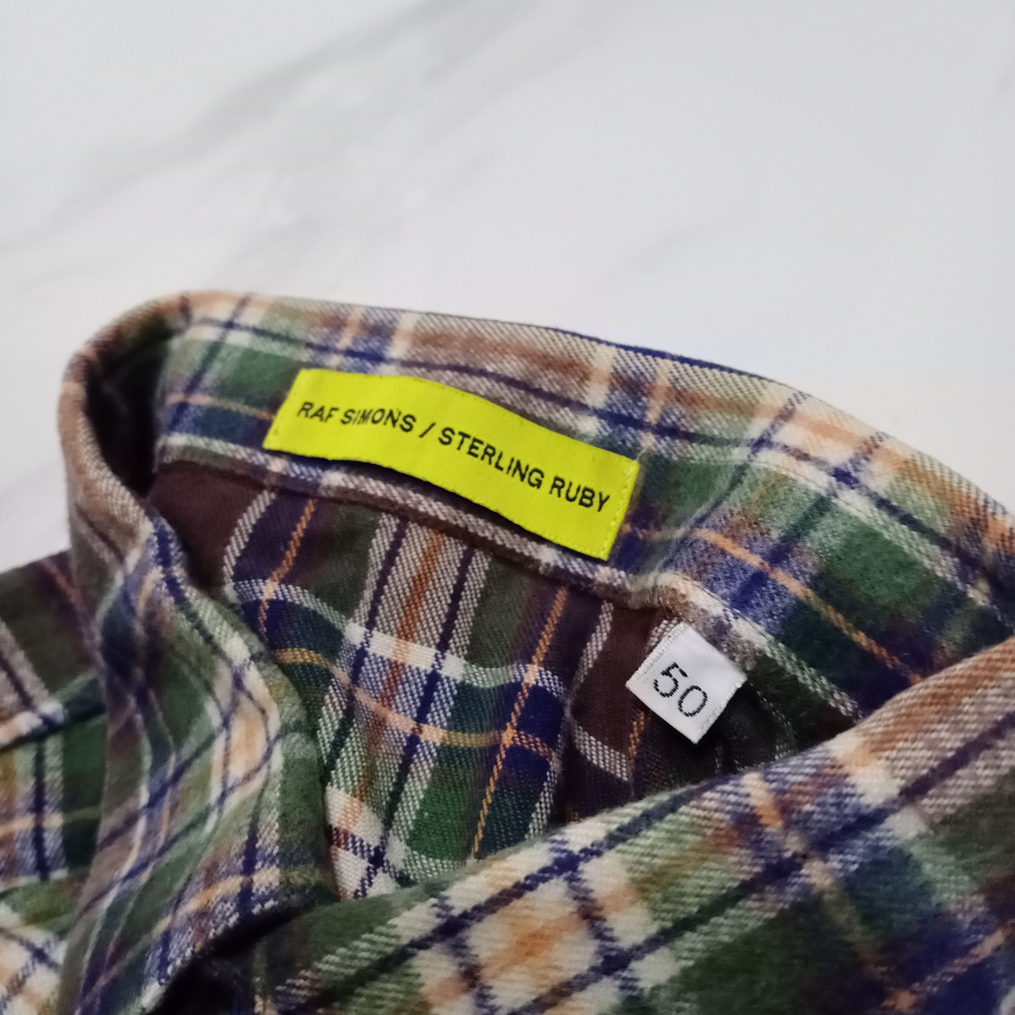 Raf Simons × Sterling Ruby Raf Simons X Sterling Ruby Check Flannel Green Brown Size US M / EU 48-50 / 2 - 4 Thumbnail