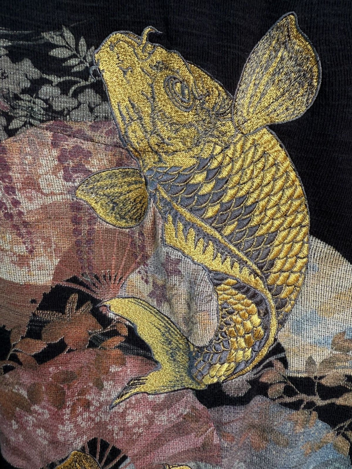 Japanese Brand Sukajan Japanese Embrodered Koi by MIYABI Size US M / EU 48-50 / 2 - 3 Thumbnail