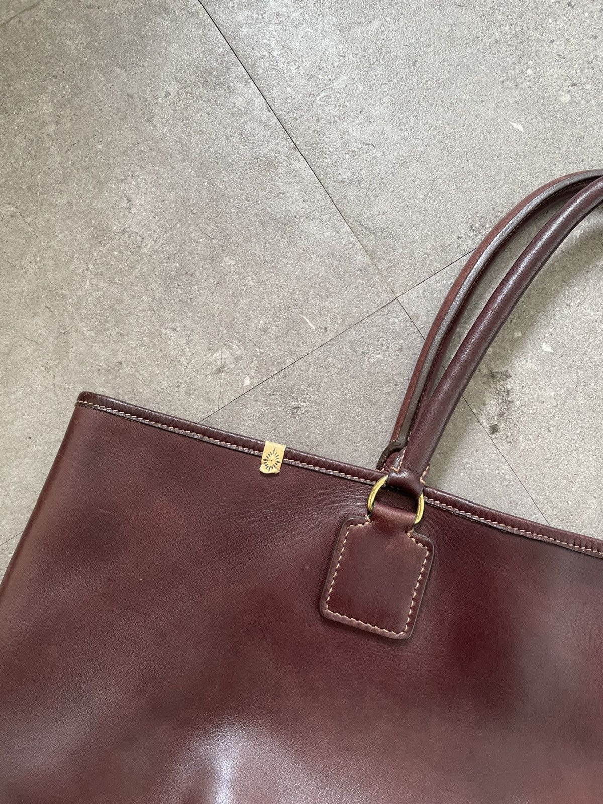 Visvim VISVIM Homer Tote Bag XL FR Made in France Burgundy Size ONE SIZE - 2 Thumbnail
