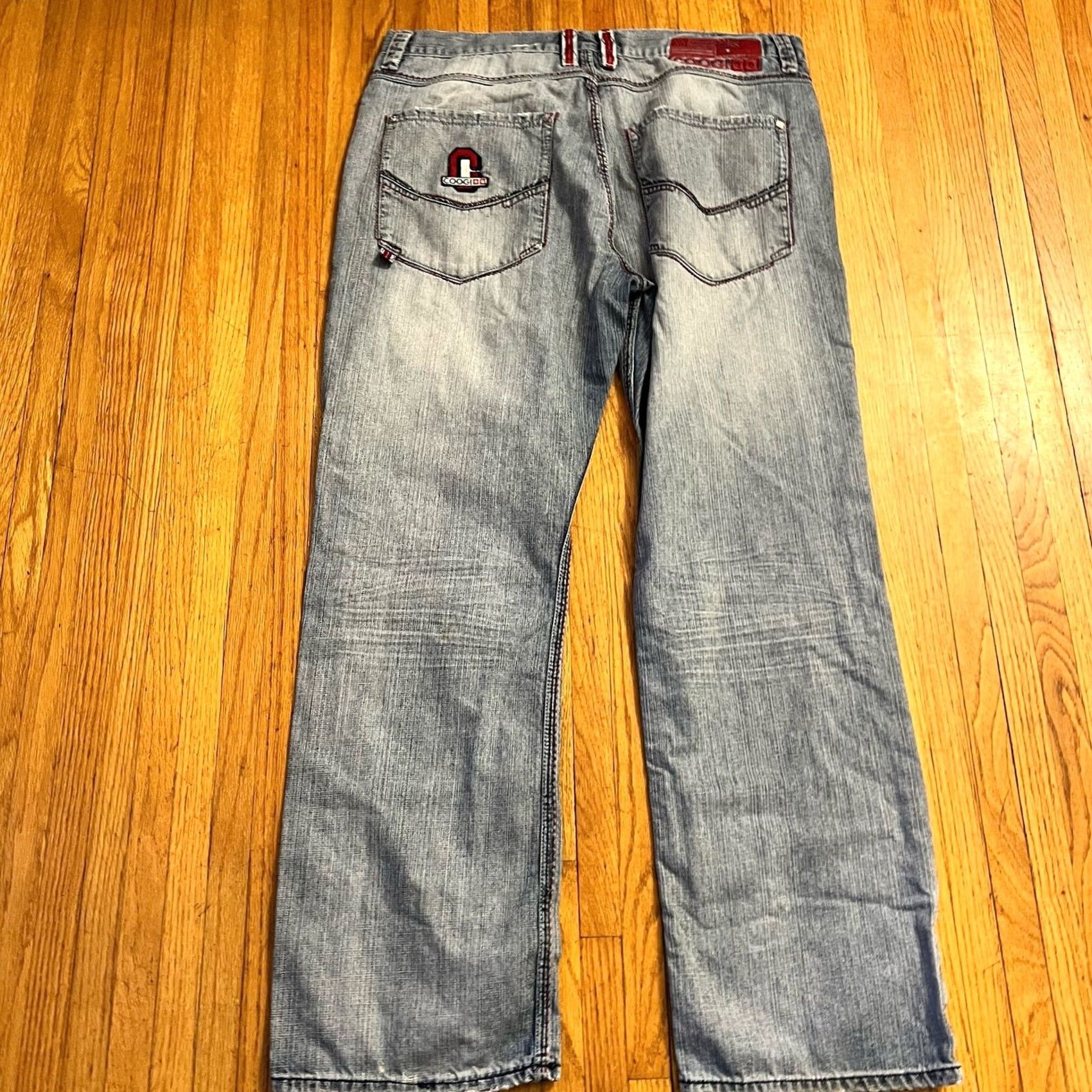 Coogi VINTAGE Coogi Jeans Men 38 x 34 Patch Baggy Embroidered Grunge Y2K Hip-Hop Straight Mens Size US 38 / EU 54 - 4 Thumbnail