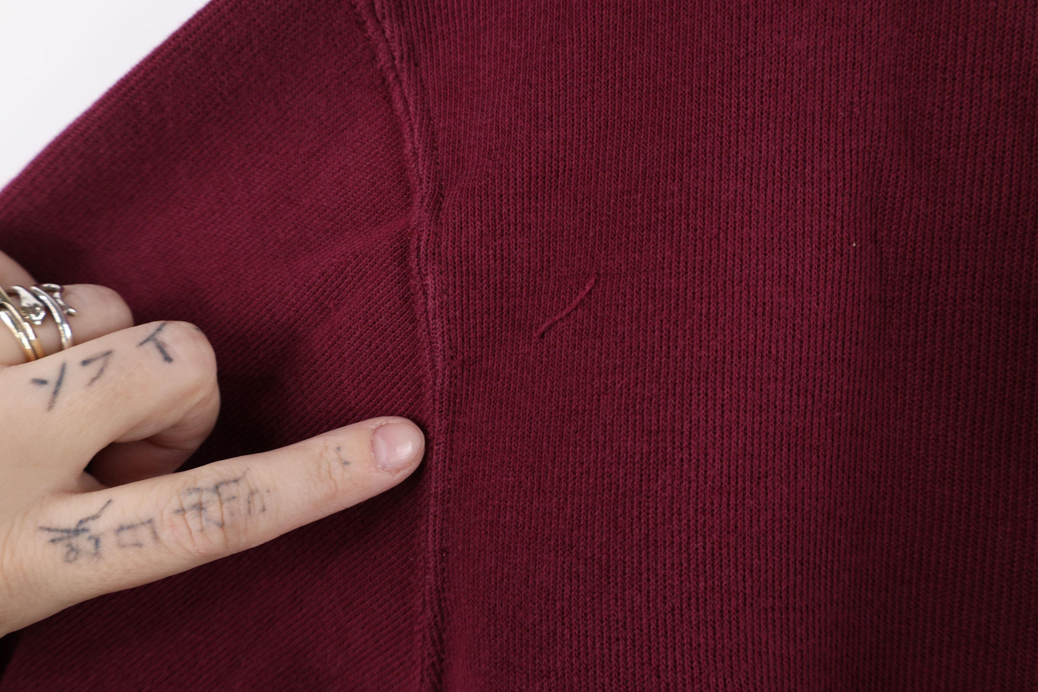 Ralph Lauren × Vintage Ralph Lauren Rib Knit Half Zip Pullover Sweater Maroon Size US L / EU 52-54 / 3 - 6 Thumbnail