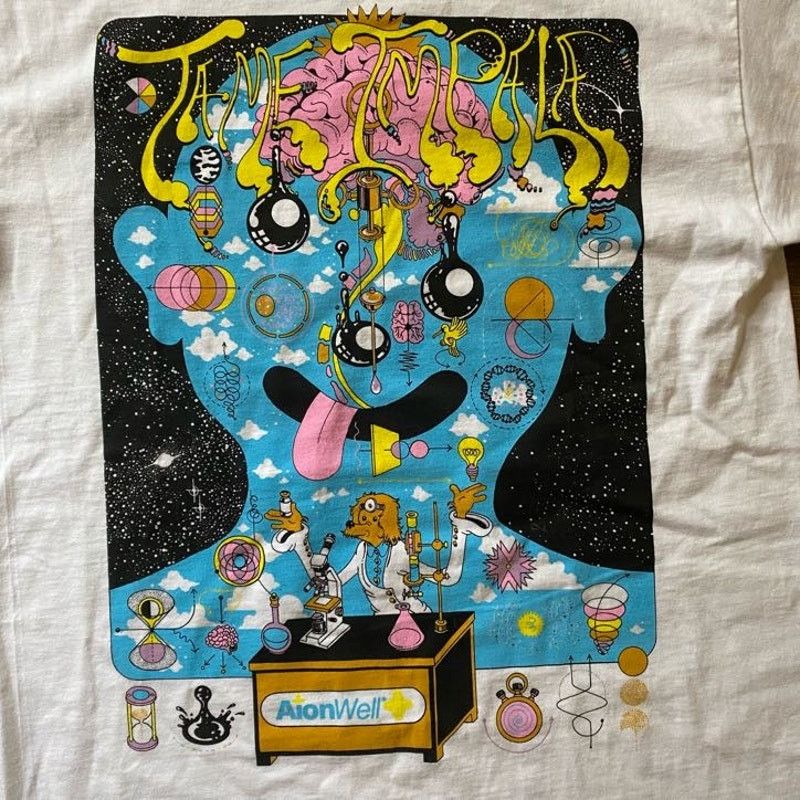 Hanes Trippy Tame Impala Slow Rush Tour Tee Size US S / EU 44-46 / 1 - 2 Thumbnail