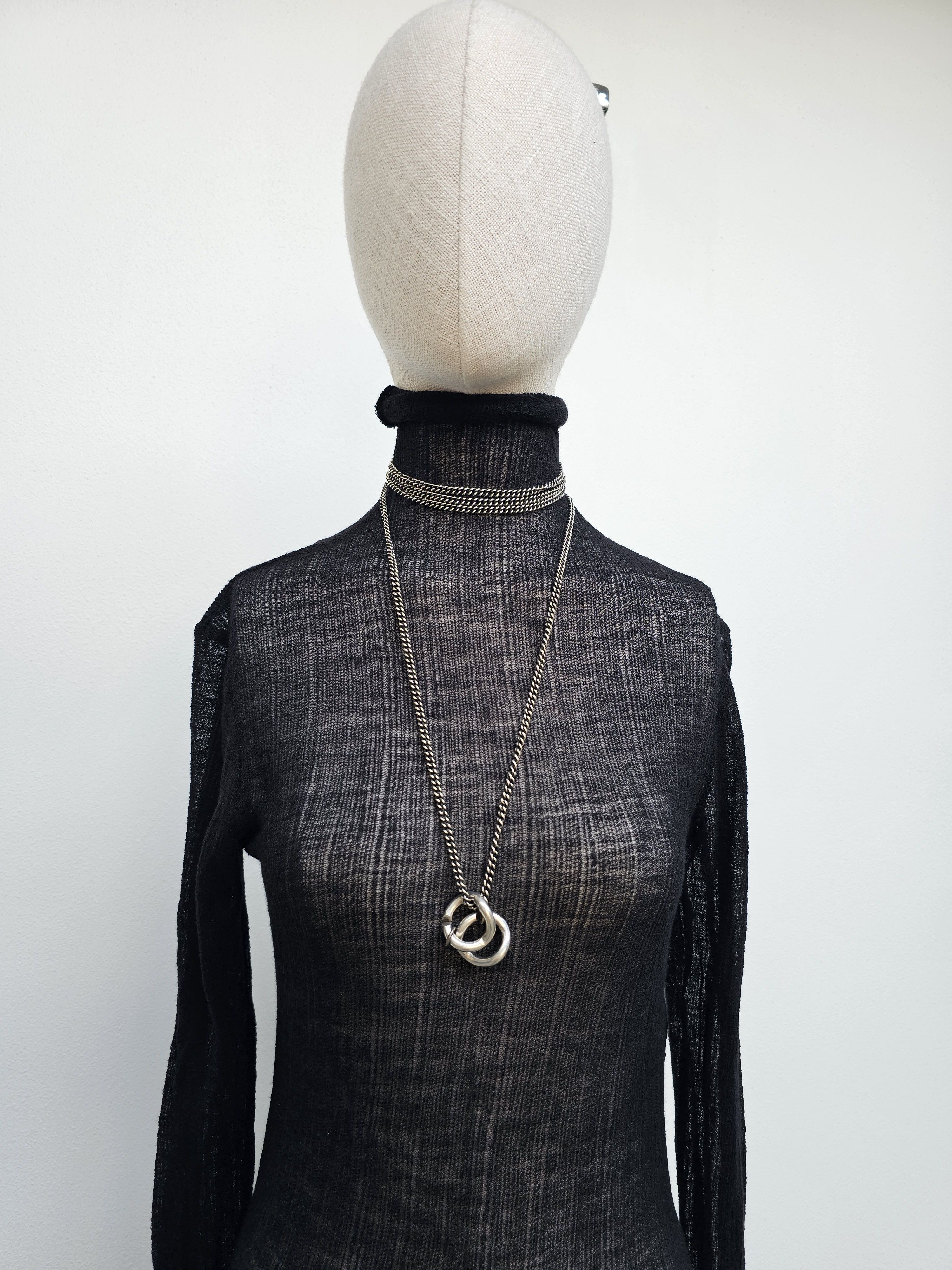 Ann Demeulemeester Ann Demeulemeester Silver necklace Size ONE SIZE - 3 Thumbnail